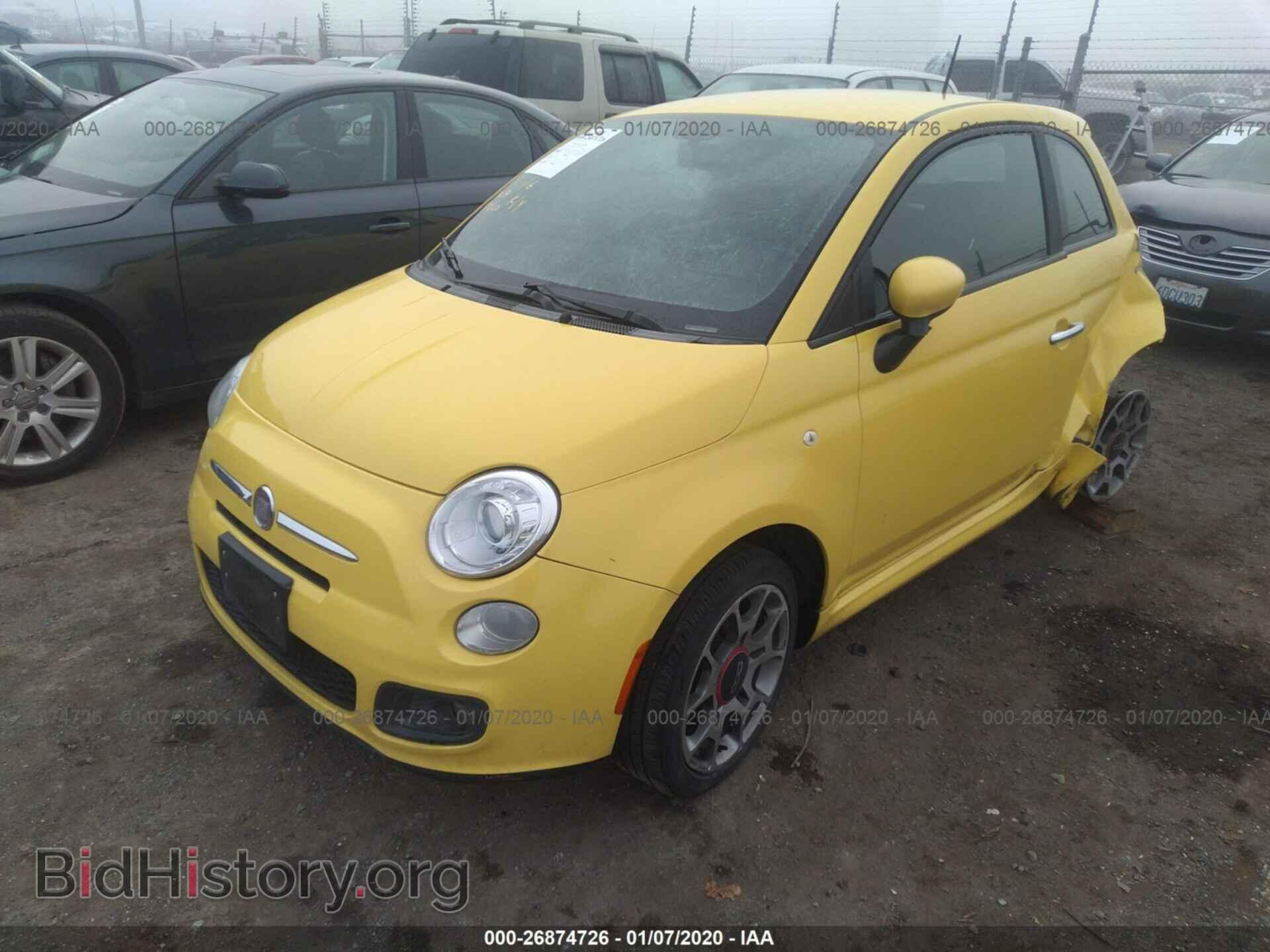 2012 FIAT 500 - VIN: 3C3CFFBR6CT357866 - Фото 2