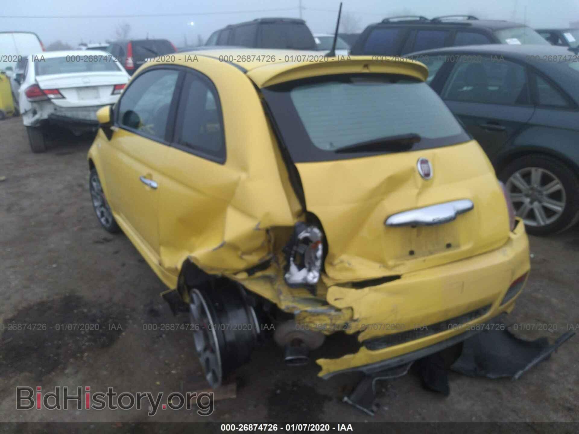2012 FIAT 500 - VIN: 3C3CFFBR6CT357866 - Фото 3