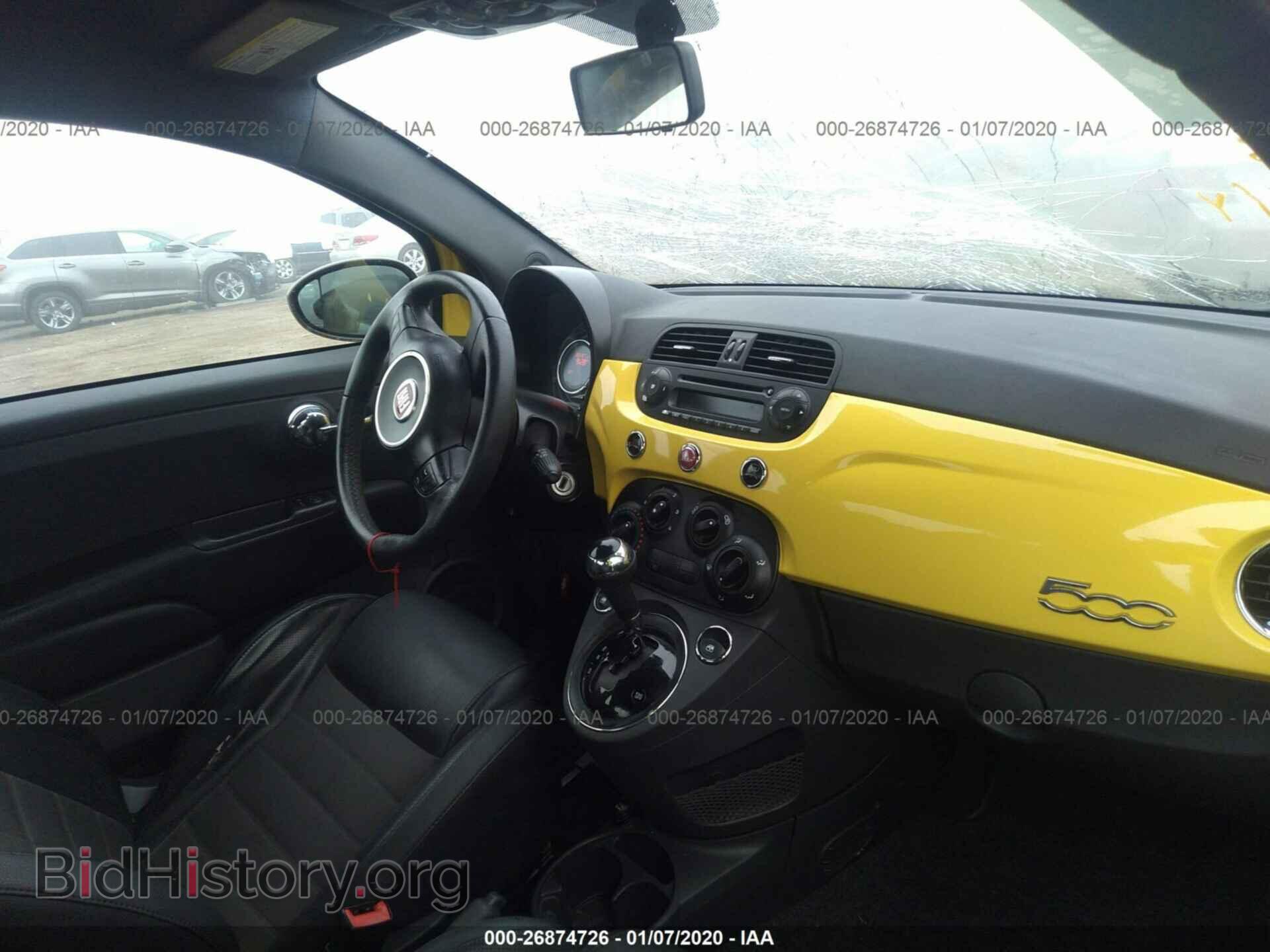 2012 FIAT 500 - VIN: 3C3CFFBR6CT357866 - Фото 5