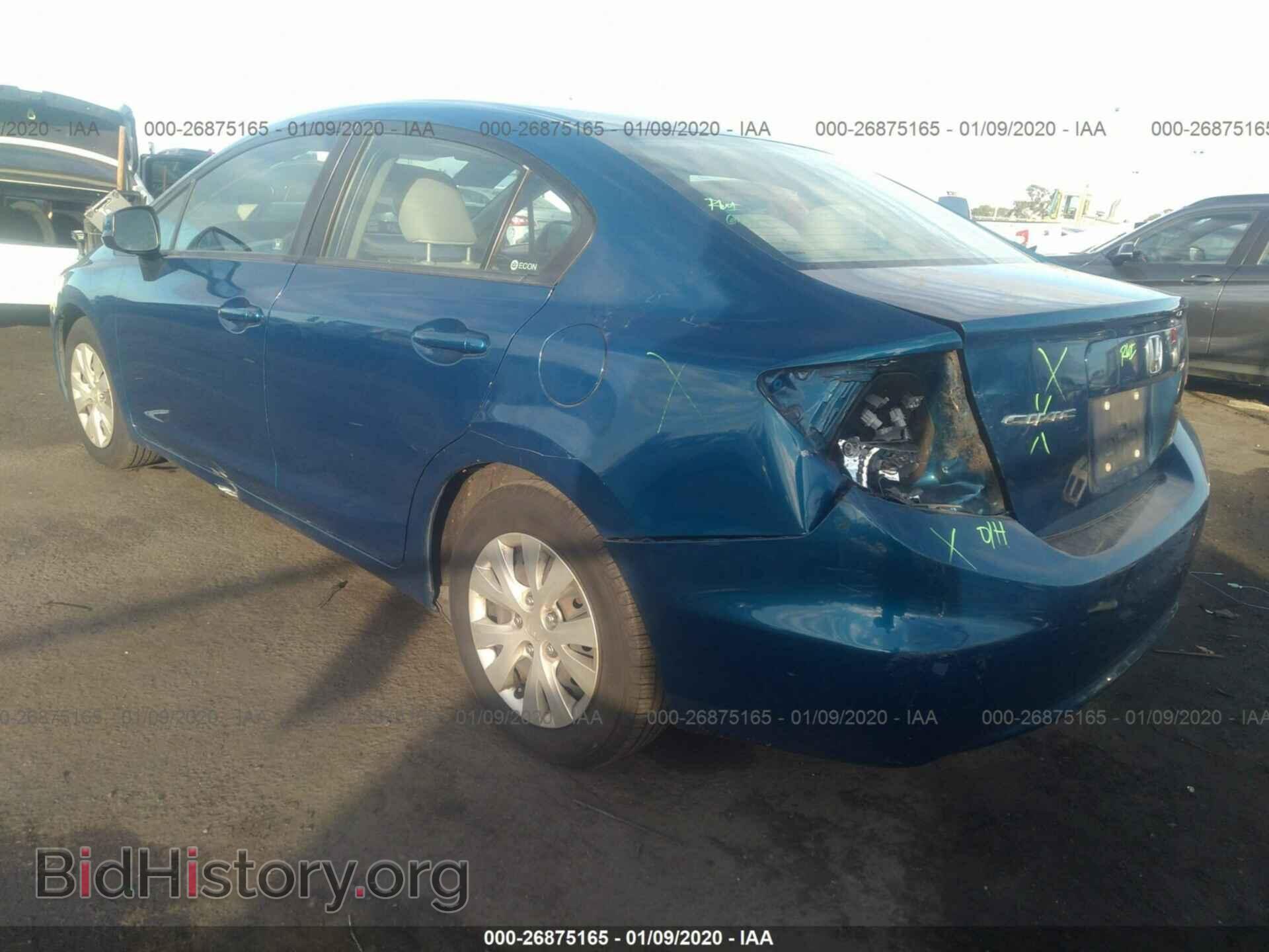 2012 HONDA CIVIC - VIN: 19XFB2F53CE342881 - Фото 3