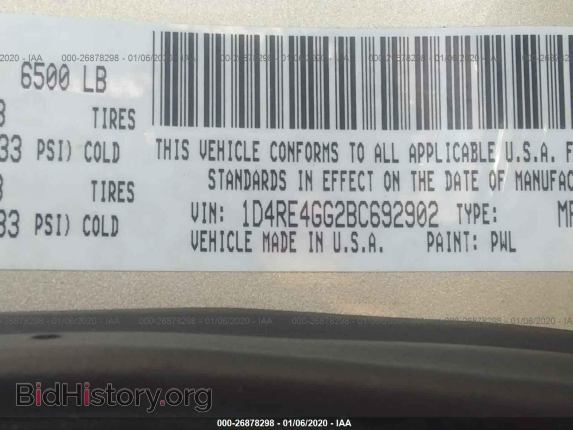 2011 DODGE DURANGO - VIN: 1D4RE4GG2BC692902 - Фото 9