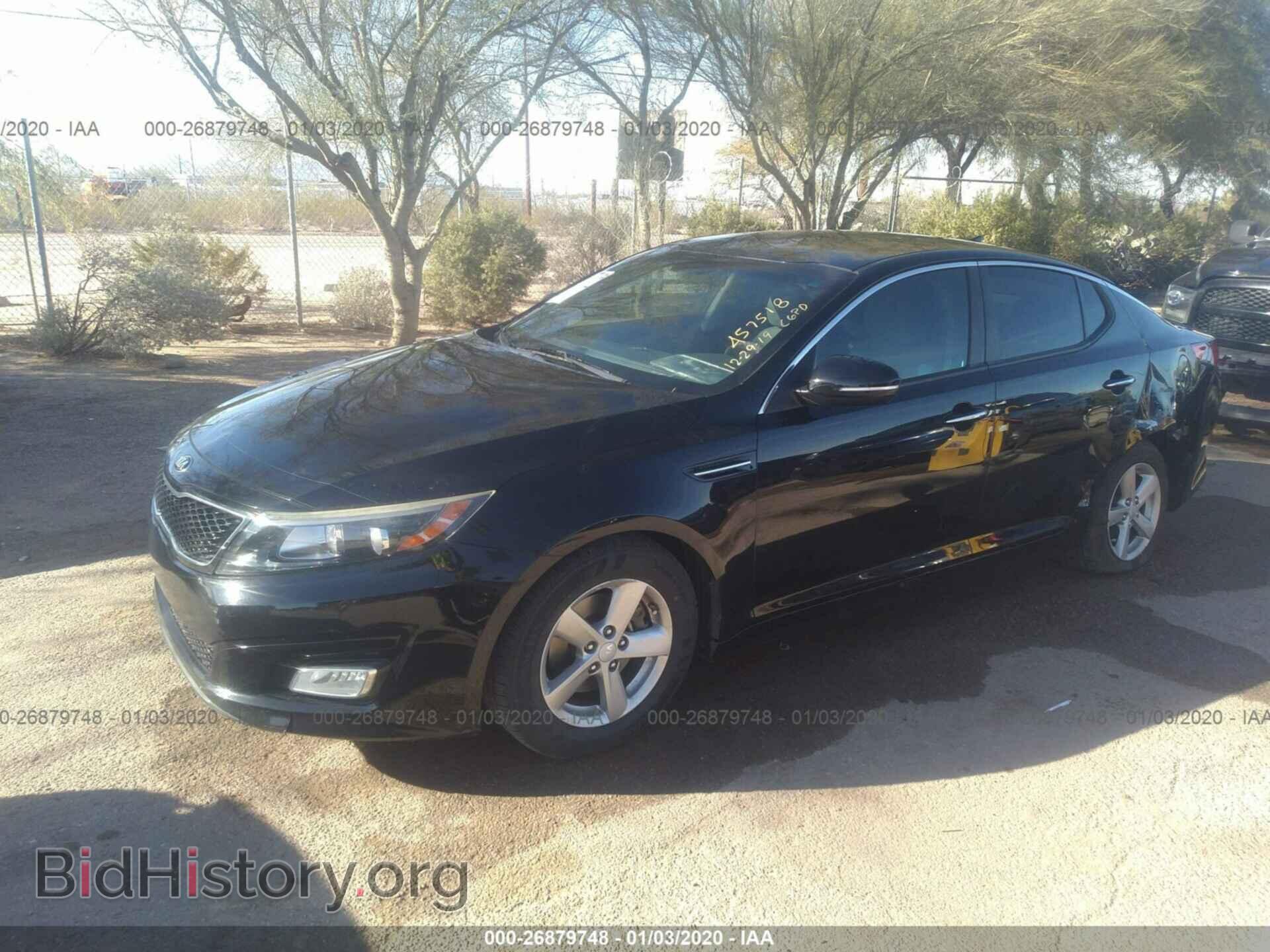 2015 KIA OPTIMA - VIN: 5XXGM4A72FG457518 - Фото 2