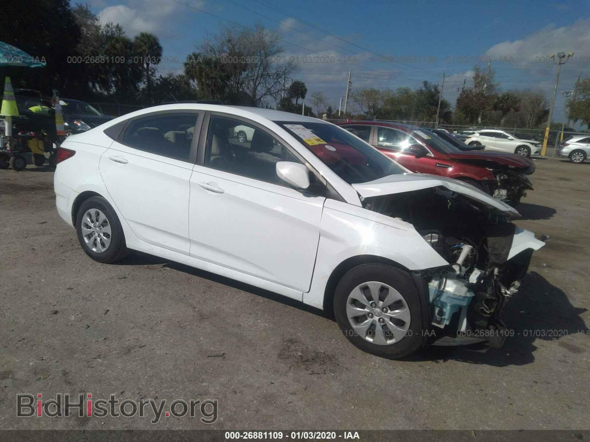 Фотография KMHCT4AEXGU138360 - HYUNDAI ACCENT 2016