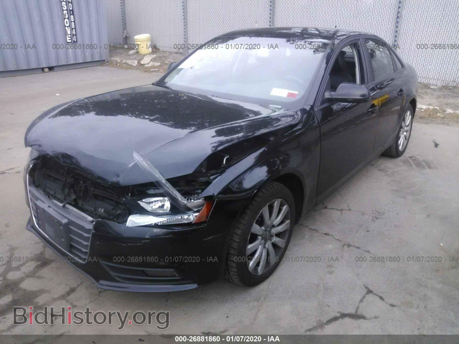 2013 AUDI A4 - VIN: WAUBFAFL6DN046887 - Photo 2