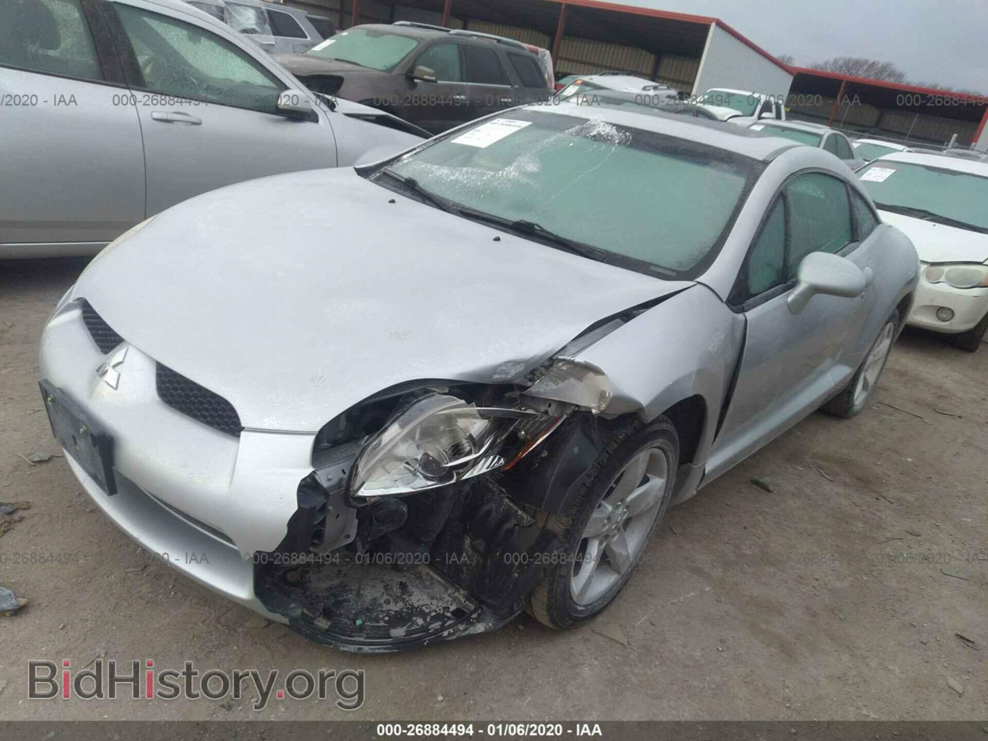 2007 MITSUBISHI ECLIPSE - VIN: 4A3AK24F77E017784 - Фото 2