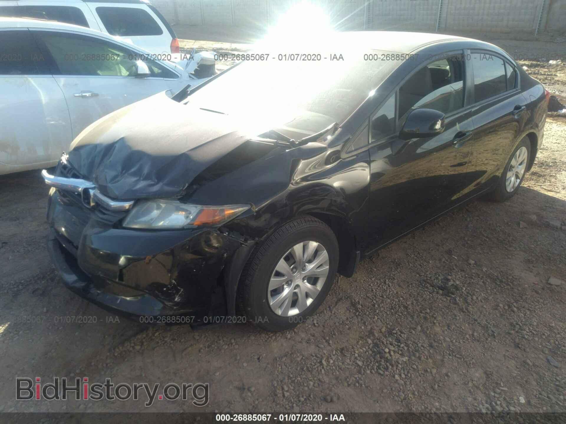 2012 HONDA CIVIC - VIN: 19XFB2F50CE369911 - Фото 2