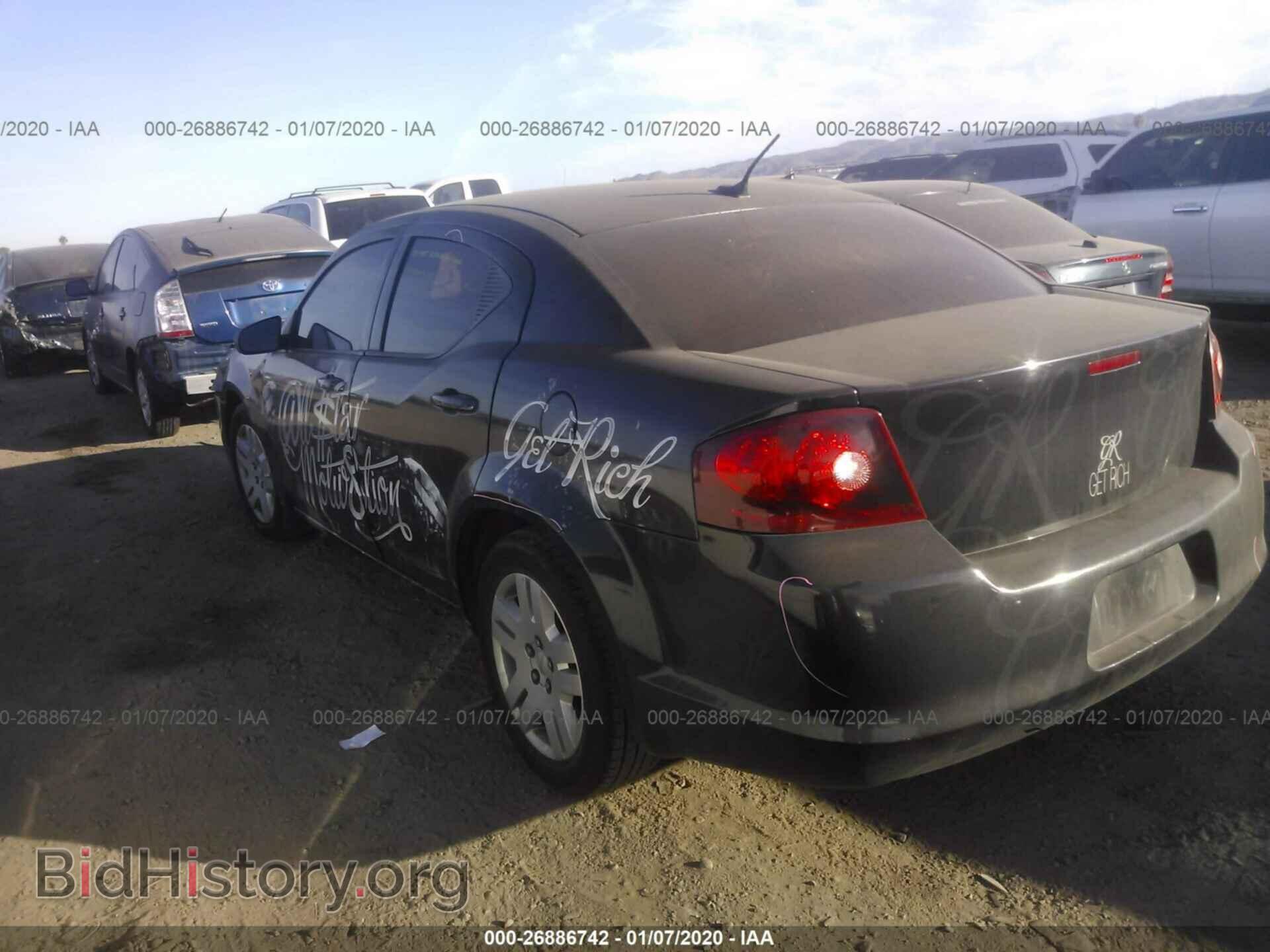 2014 DODGE AVENGER - VIN: 1C3CDZAB9EN201044 - Фото 3