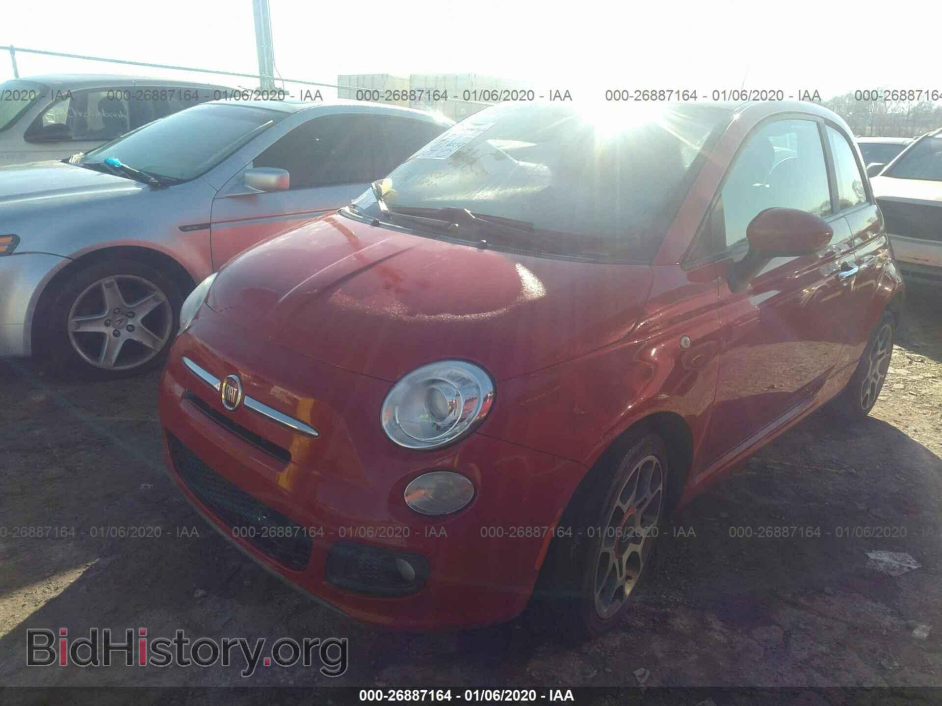 2012 FIAT 500 - VIN: 3C3CFFBR8CT200565 - Фото 2