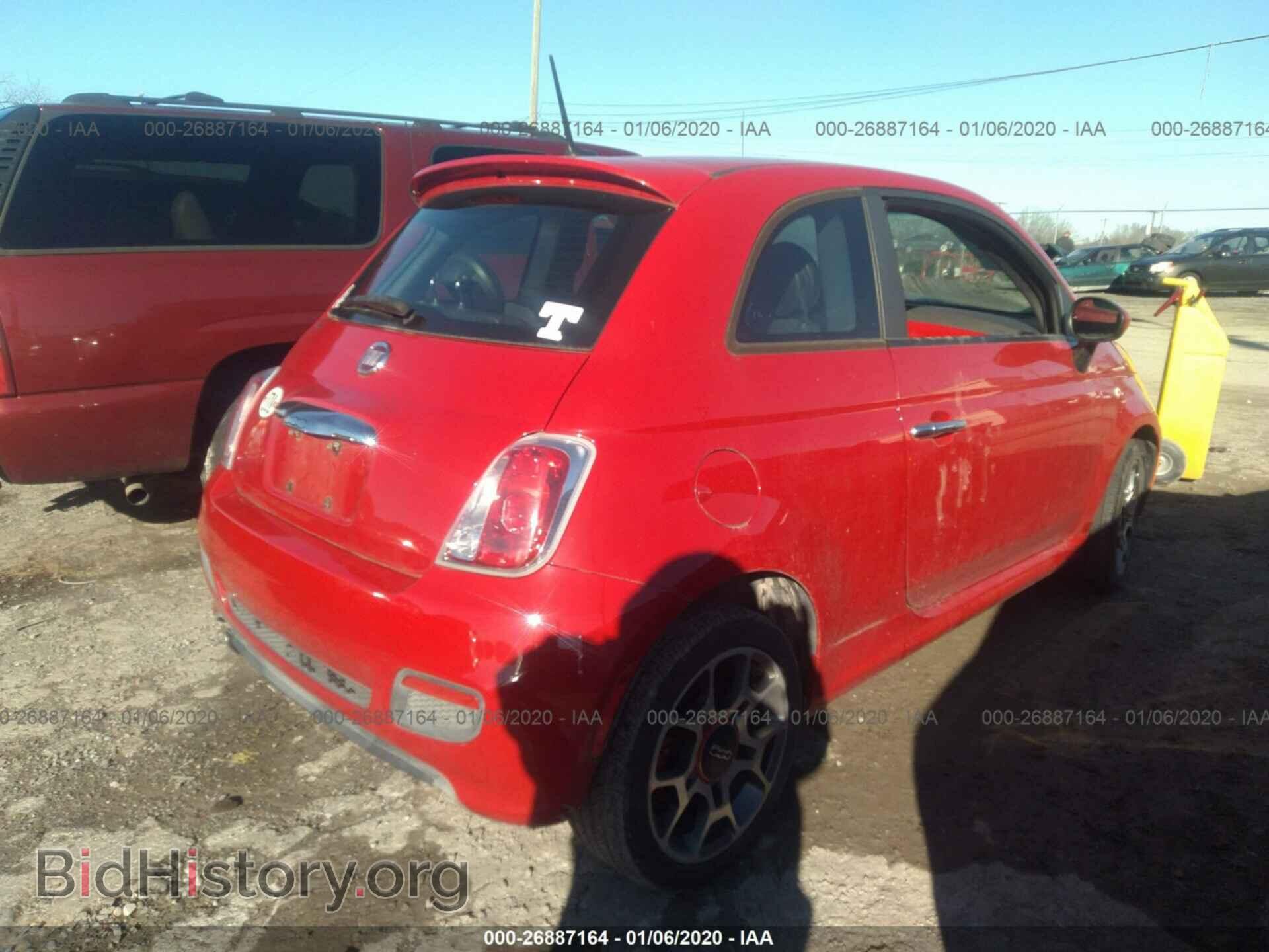2012 FIAT 500 - VIN: 3C3CFFBR8CT200565 - Фото 4