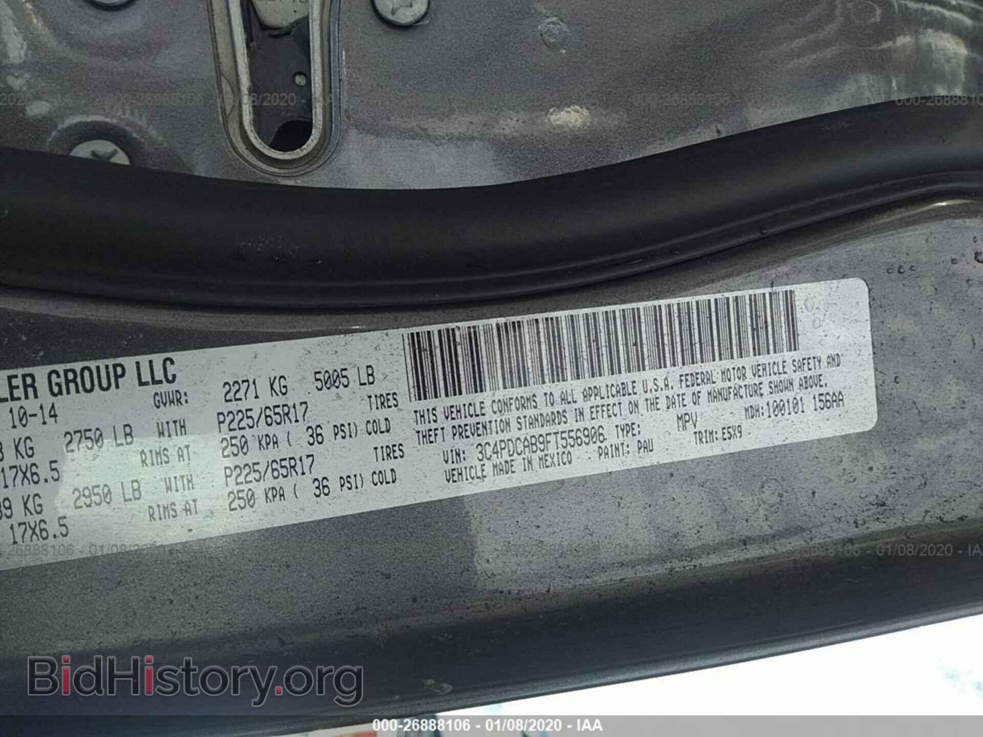 2015 DODGE JOURNEY - VIN: 3C4PDCAB9FT556906 - Photo 9