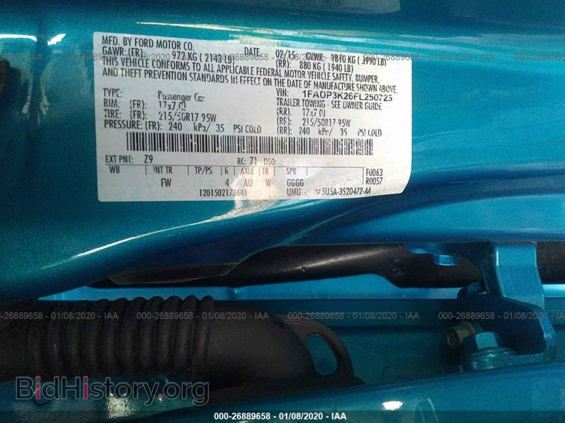 2015 FORD FOCUS - VIN: 1FADP3K26FL250725 - Photo 9