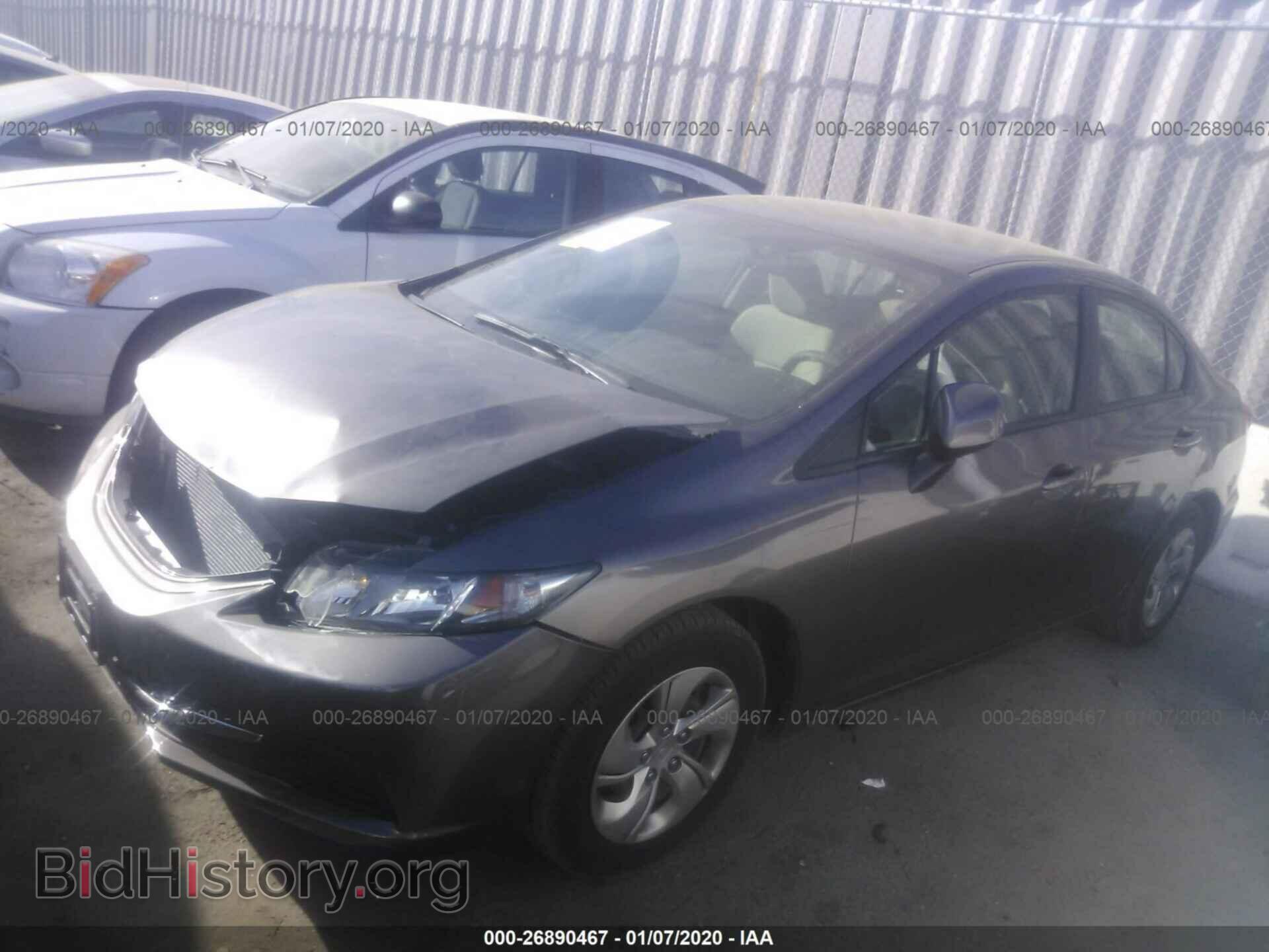 2013 HONDA CIVIC - VIN: 2HGFB2F52DH514969 - Фото 2