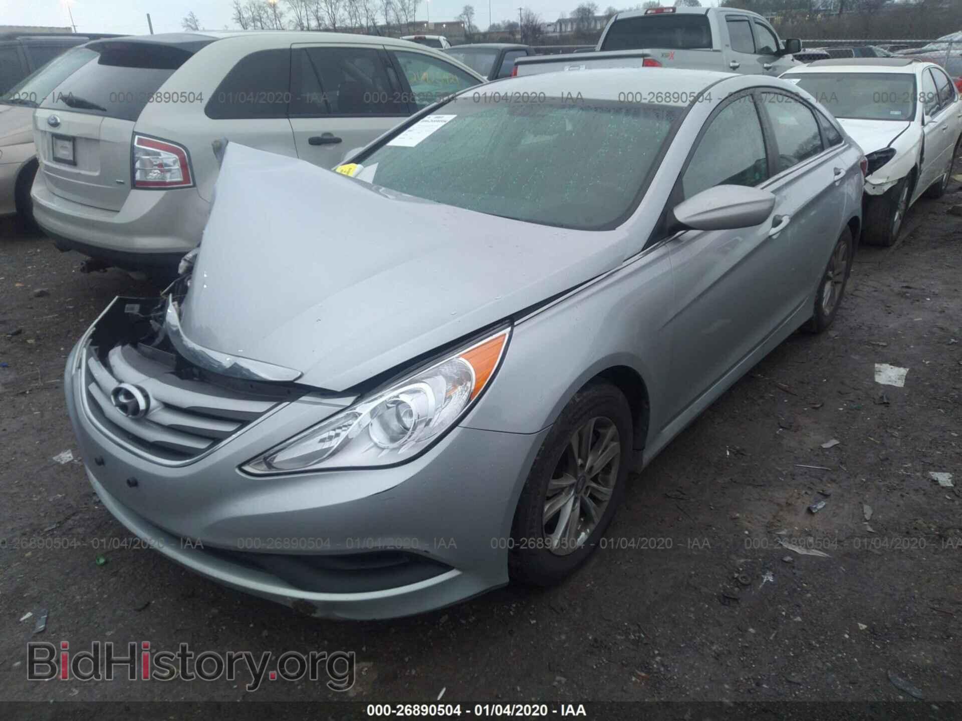 2014 HYUNDAI SONATA - VIN: 5NPEB4AC2EH835706 - Photo 2