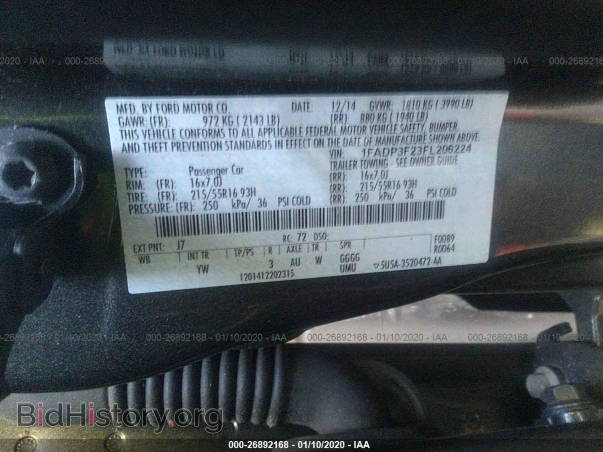 2015 FORD FOCUS - VIN: 1FADP3F23FL206224 - Photo 9
