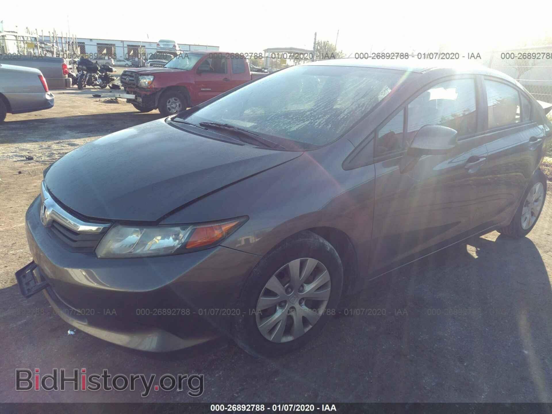 2012 HONDA CIVIC - VIN: 19XFB2F57CE005100 - Фото 2