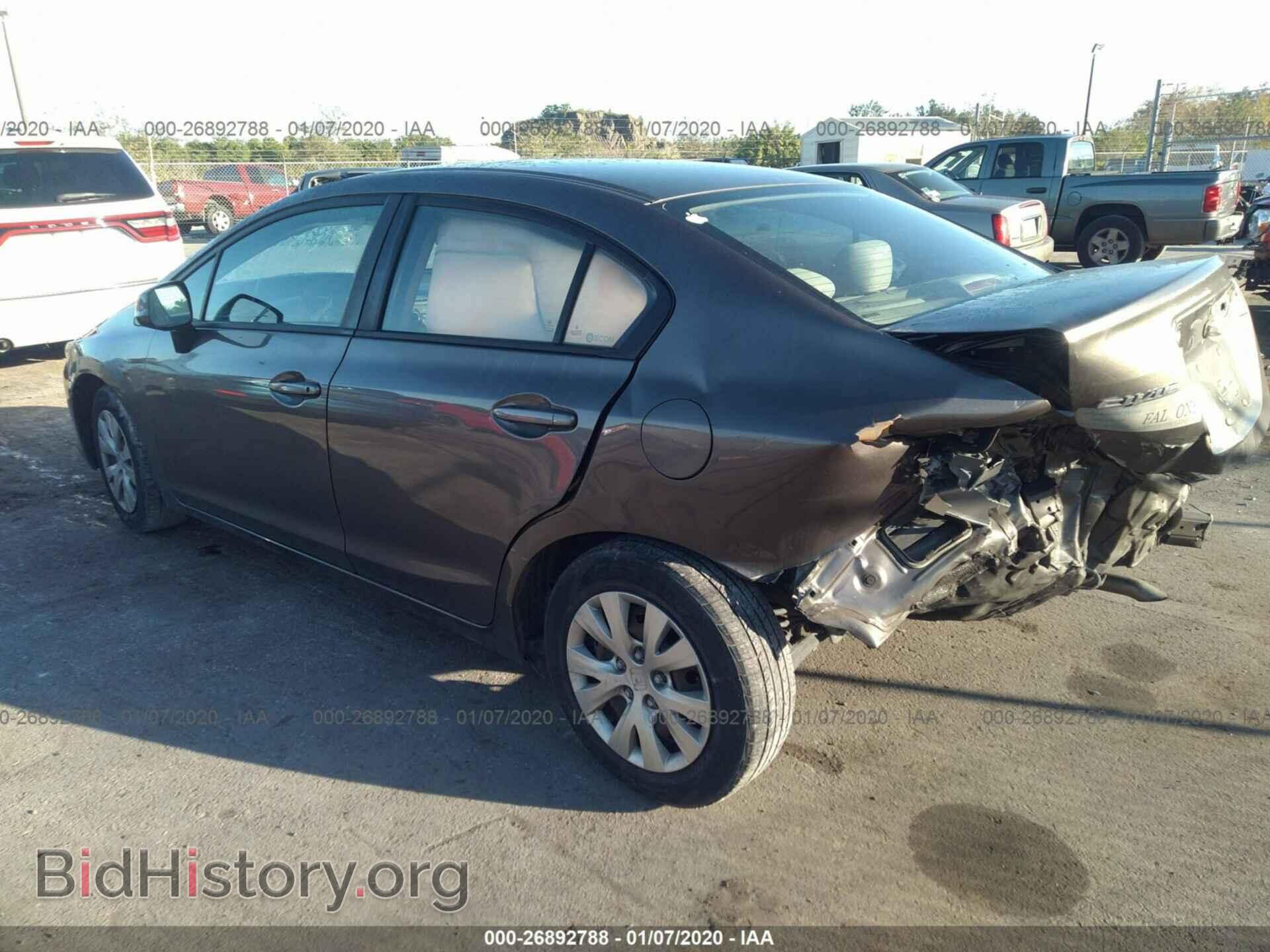 2012 HONDA CIVIC - VIN: 19XFB2F57CE005100 - Фото 3
