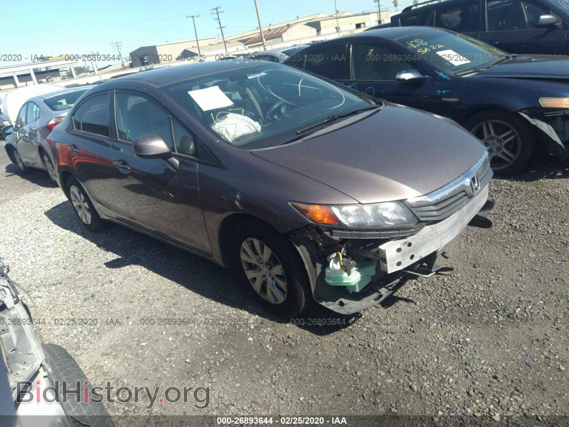 Фотография 19XFB2F55CE392696 - HONDA CIVIC 2012