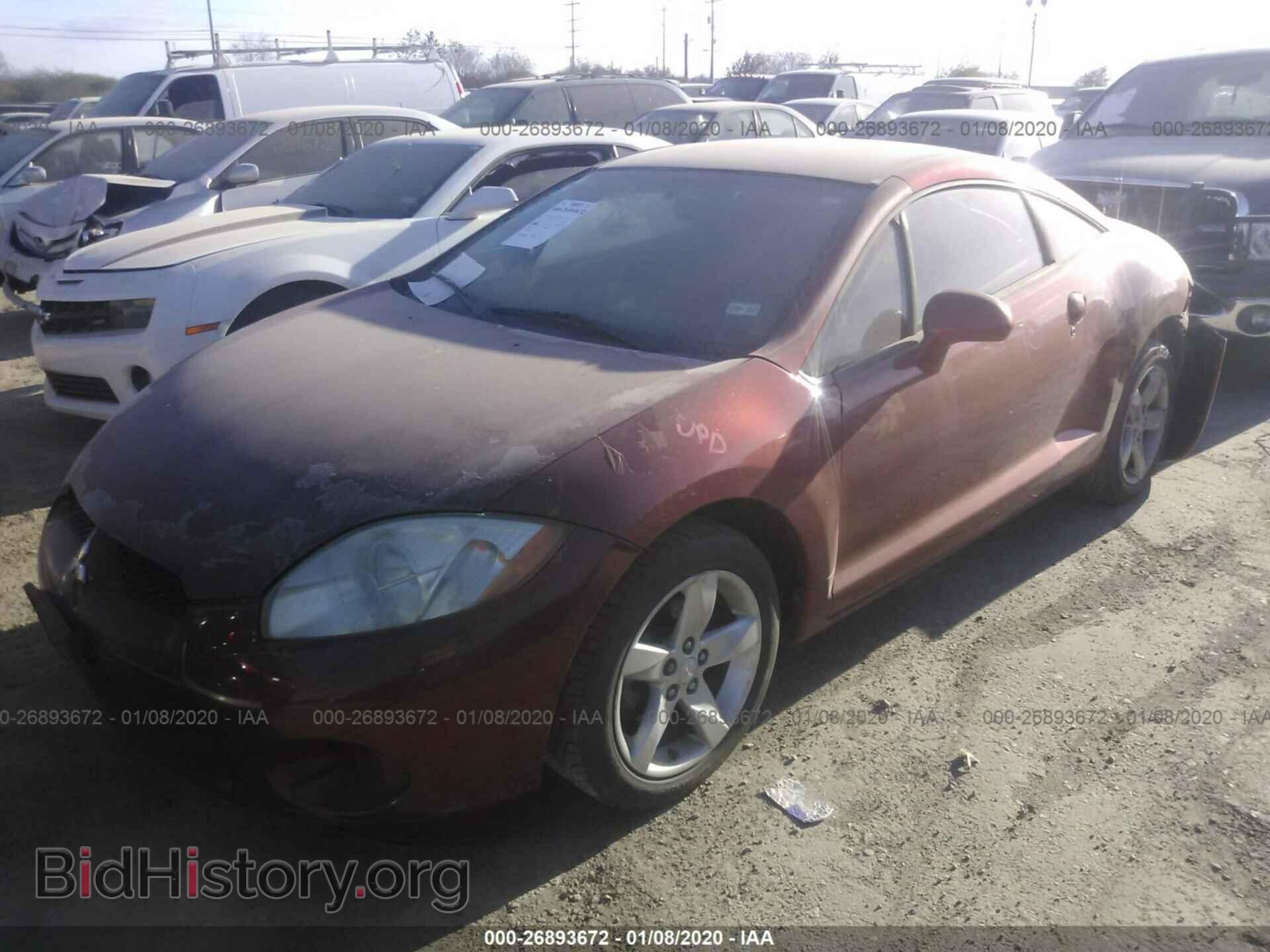 2008 MITSUBISHI ECLIPSE - VIN: 4A3AK24F38E005584 - Фото 2