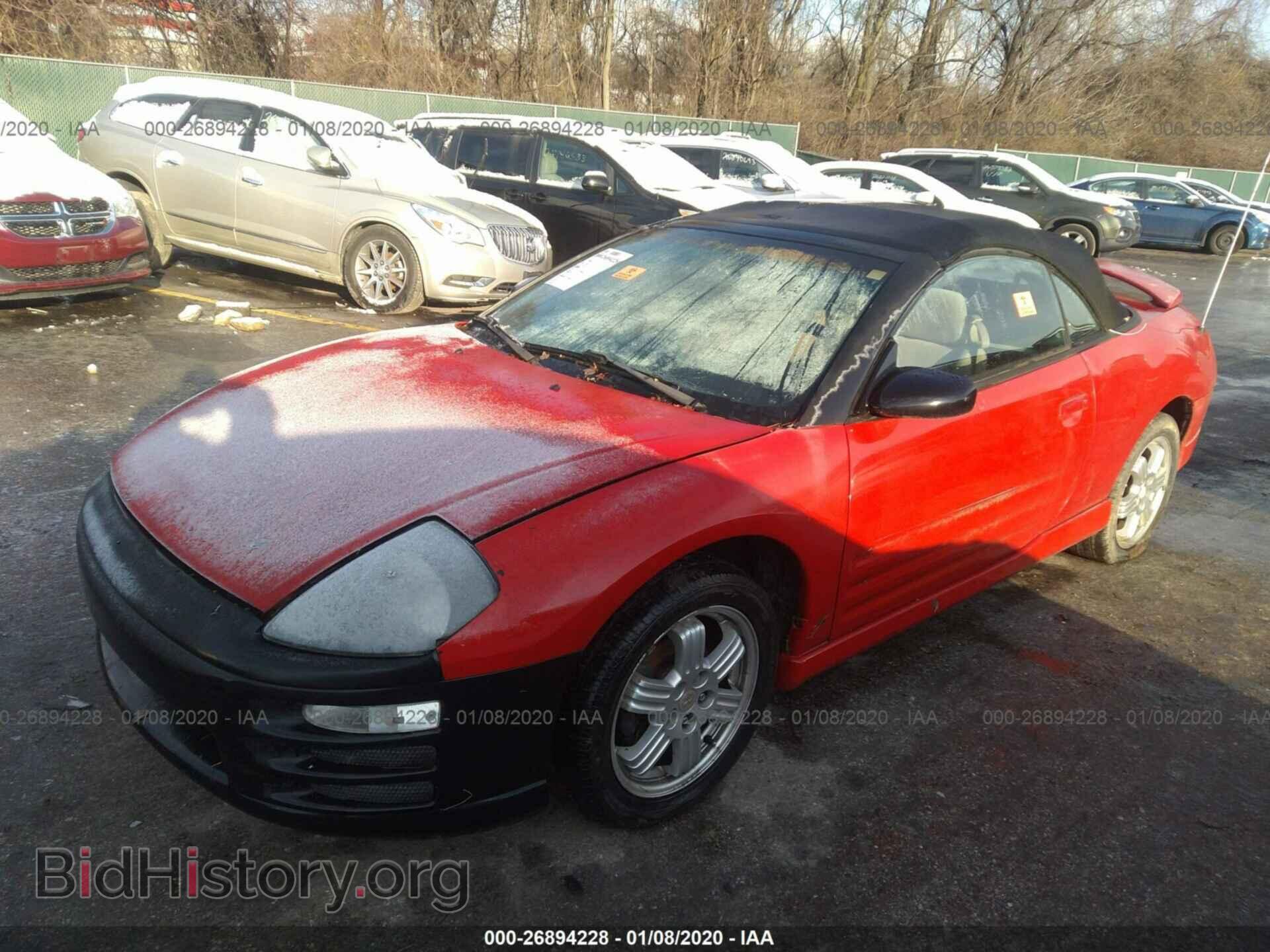 2001 MITSUBISHI ECLIPSE - VIN: 4A3AE85H61E095782 - Photo 2