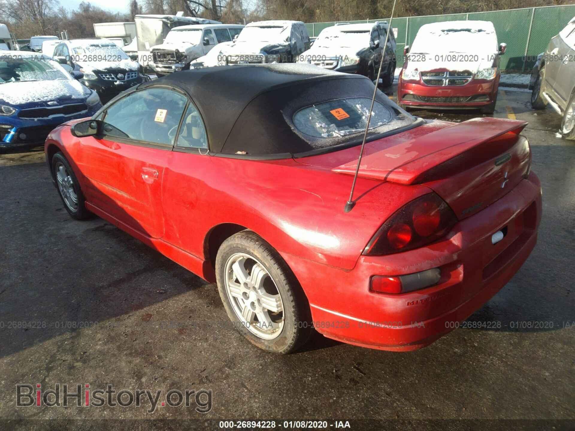 2001 MITSUBISHI ECLIPSE - VIN: 4A3AE85H61E095782 - Photo 3
