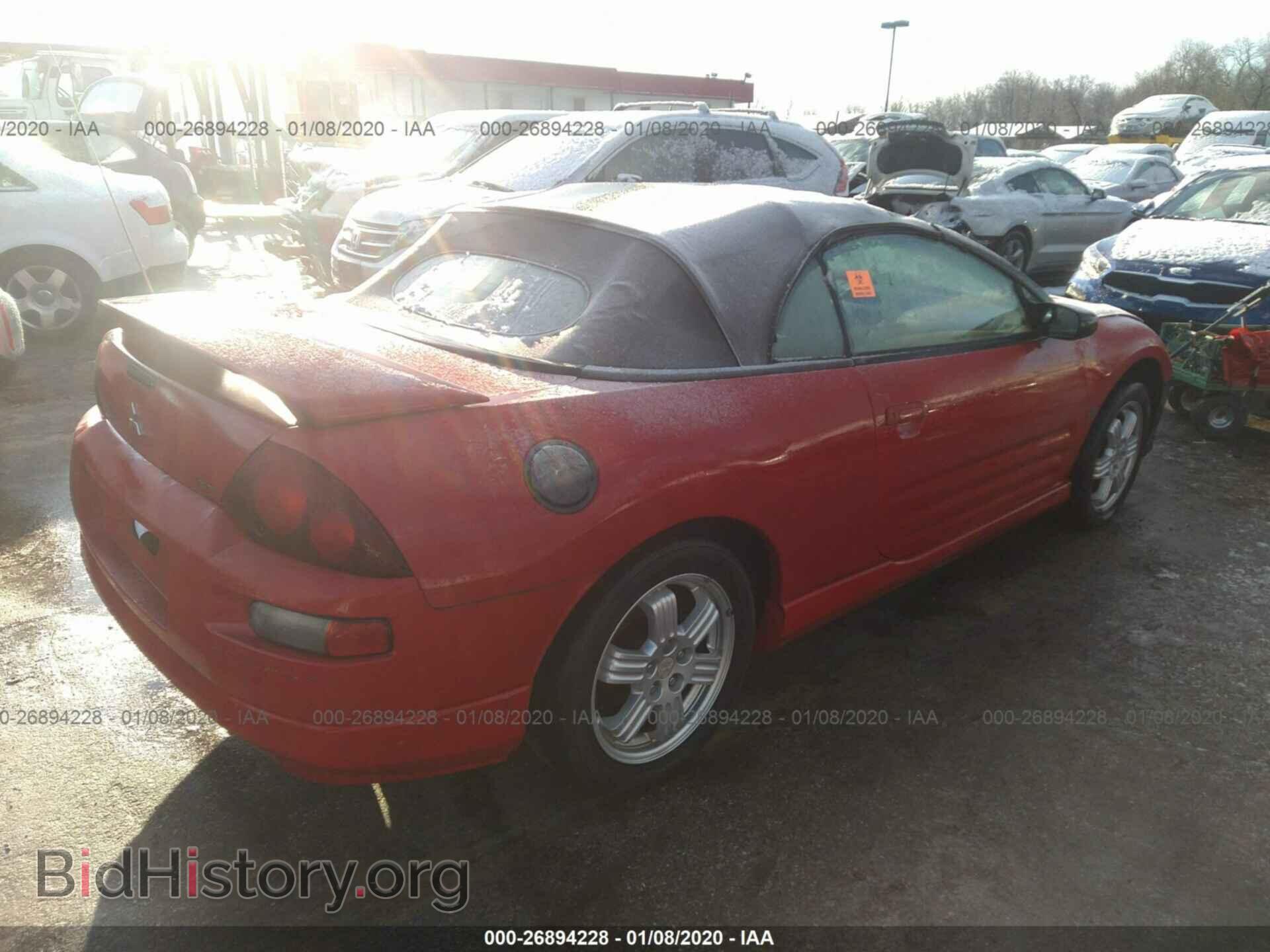 2001 MITSUBISHI ECLIPSE - VIN: 4A3AE85H61E095782 - Photo 4