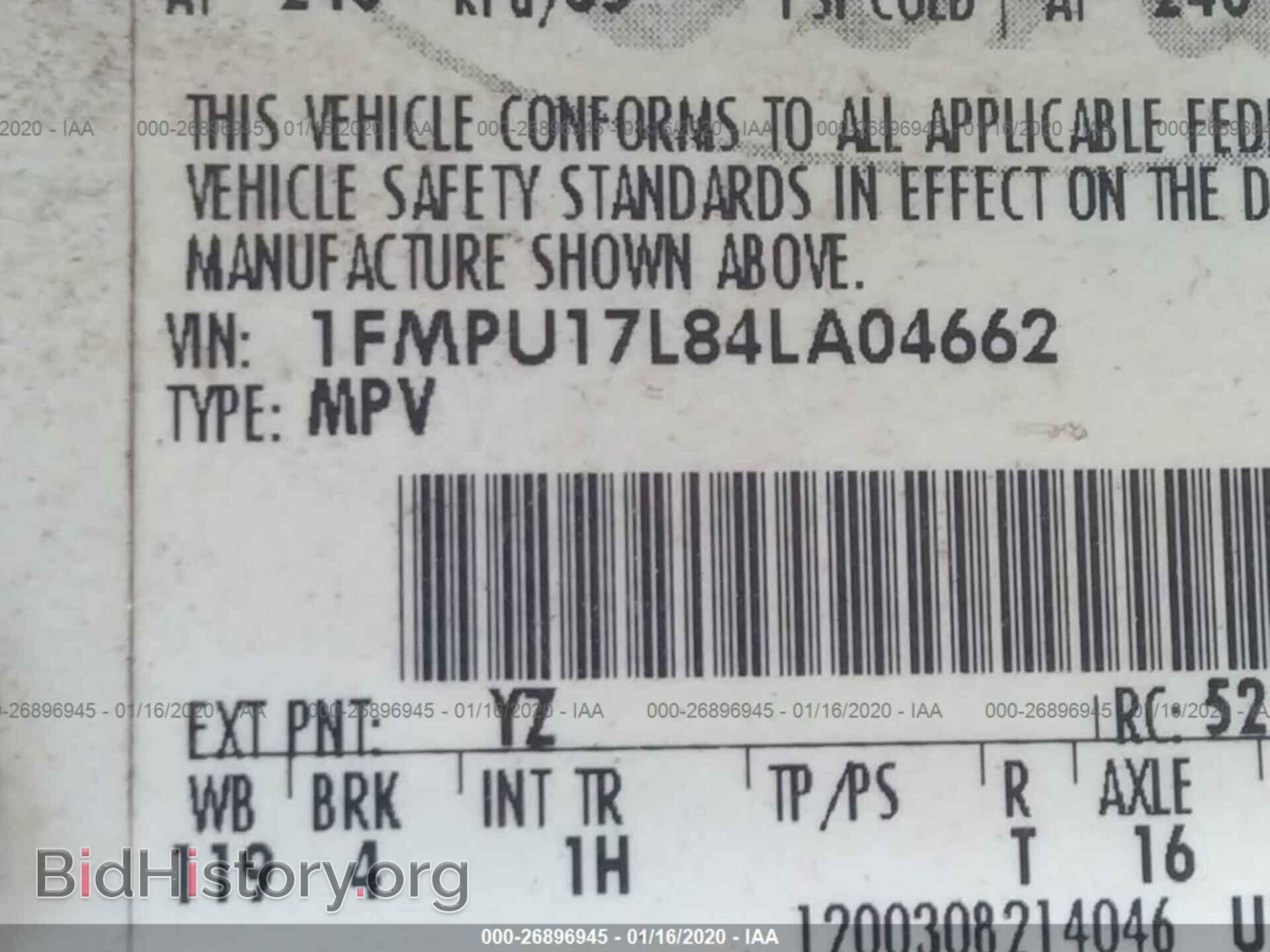 2004 FORD EXPEDITION - VIN: 1FMPU17L84LA04662 - Фото 9