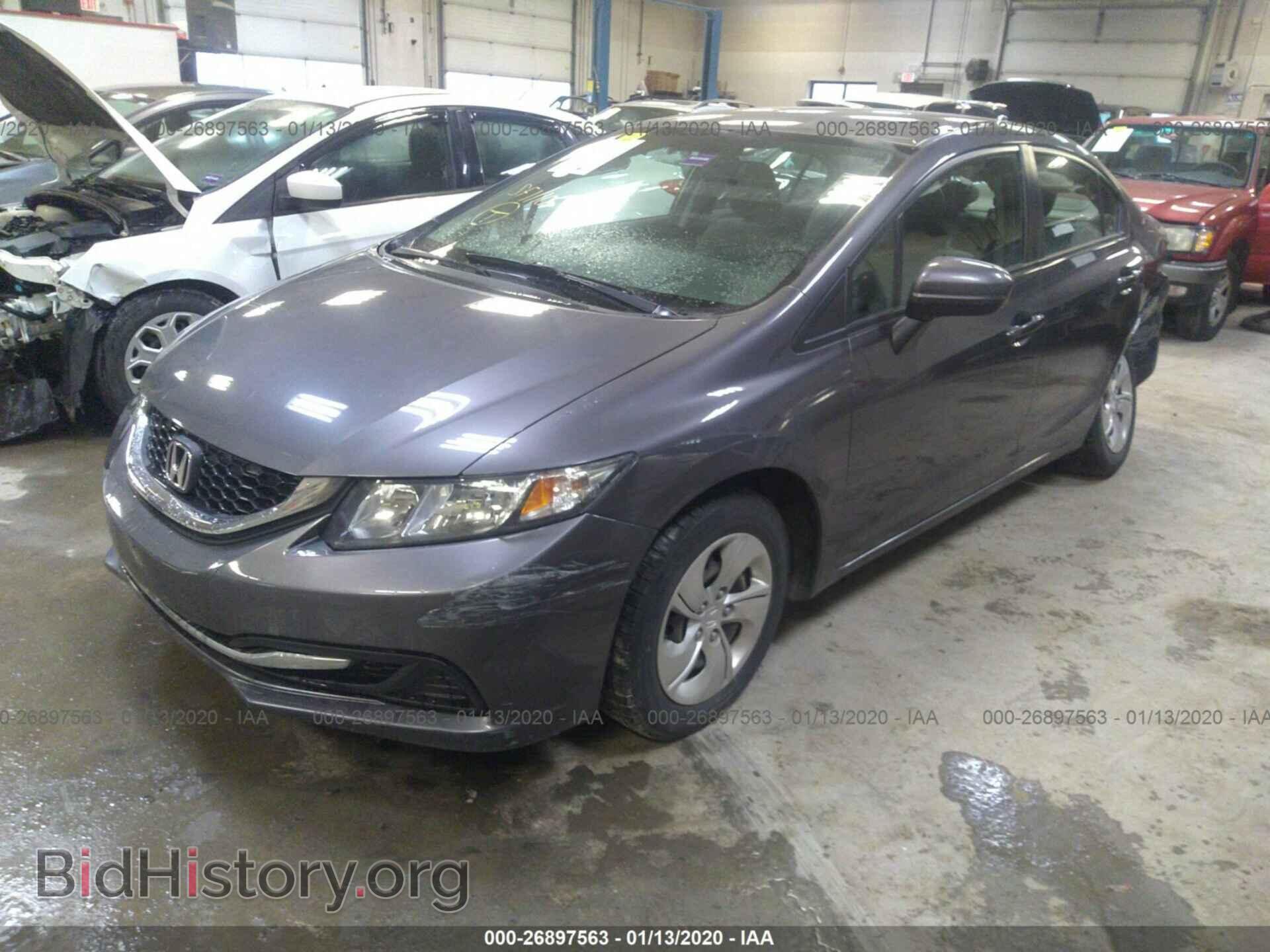 2014 HONDA CIVIC - VIN: 2HGFB2E55EH550979 - Фото 2