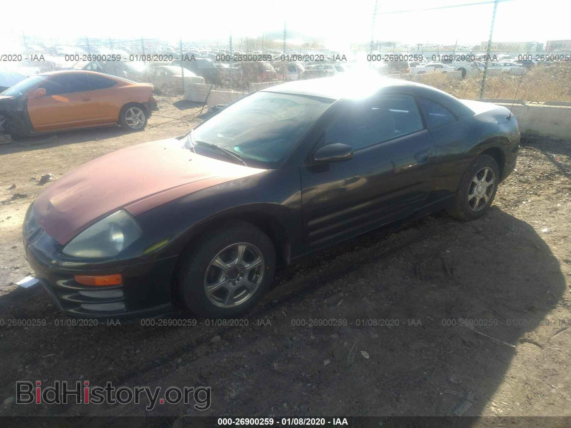 2001 MITSUBISHI ECLIPSE - VIN: 4A3AC34G01E043629 - Фото 2