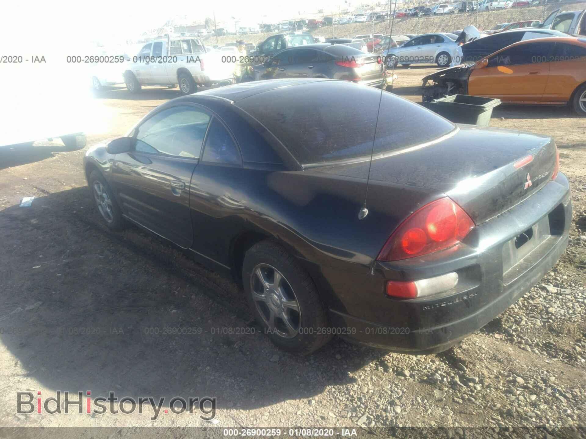2001 MITSUBISHI ECLIPSE - VIN: 4A3AC34G01E043629 - Фото 3