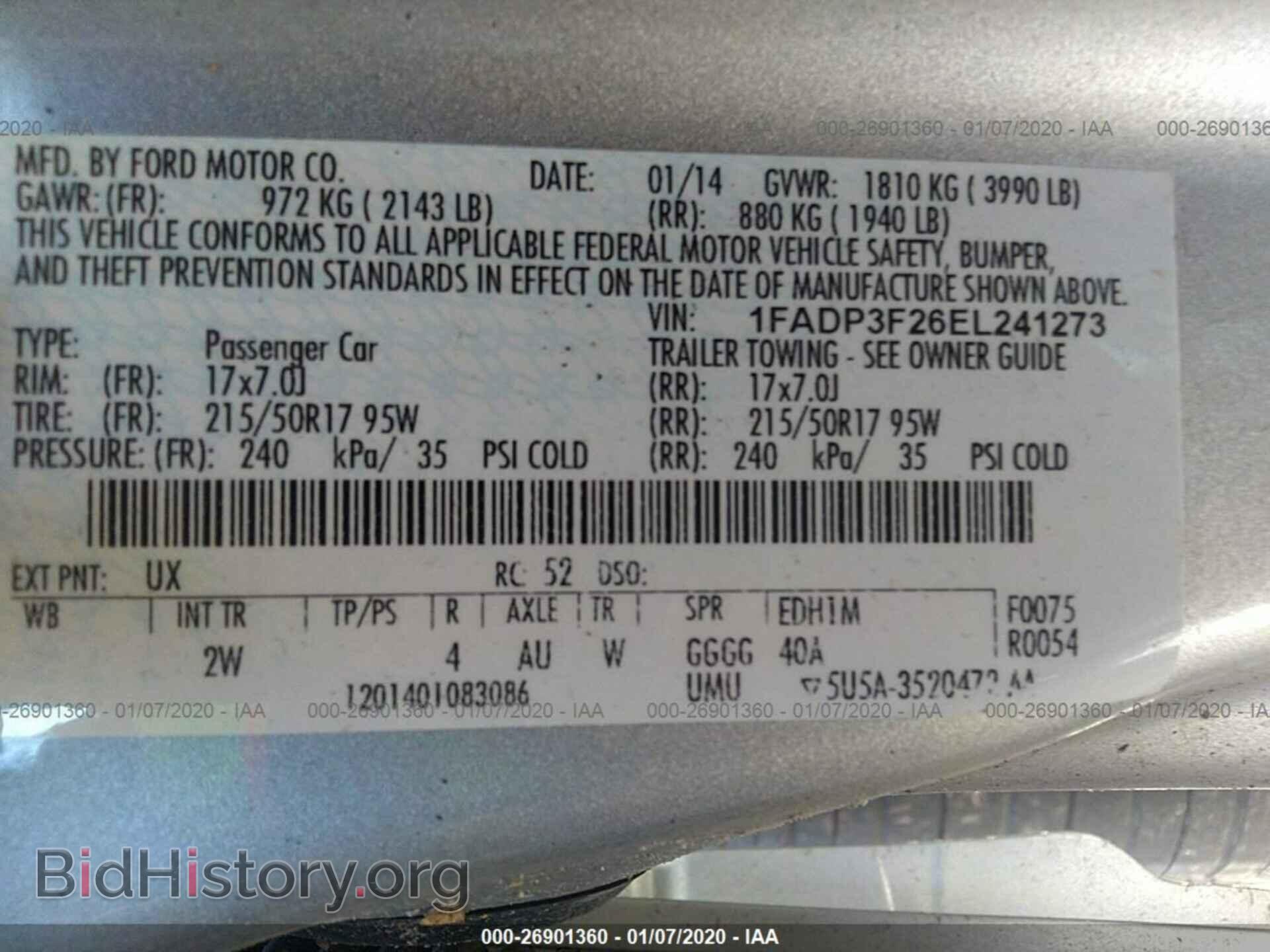 2014 FORD FOCUS - VIN: 1FADP3F26EL241273 - Photo 9