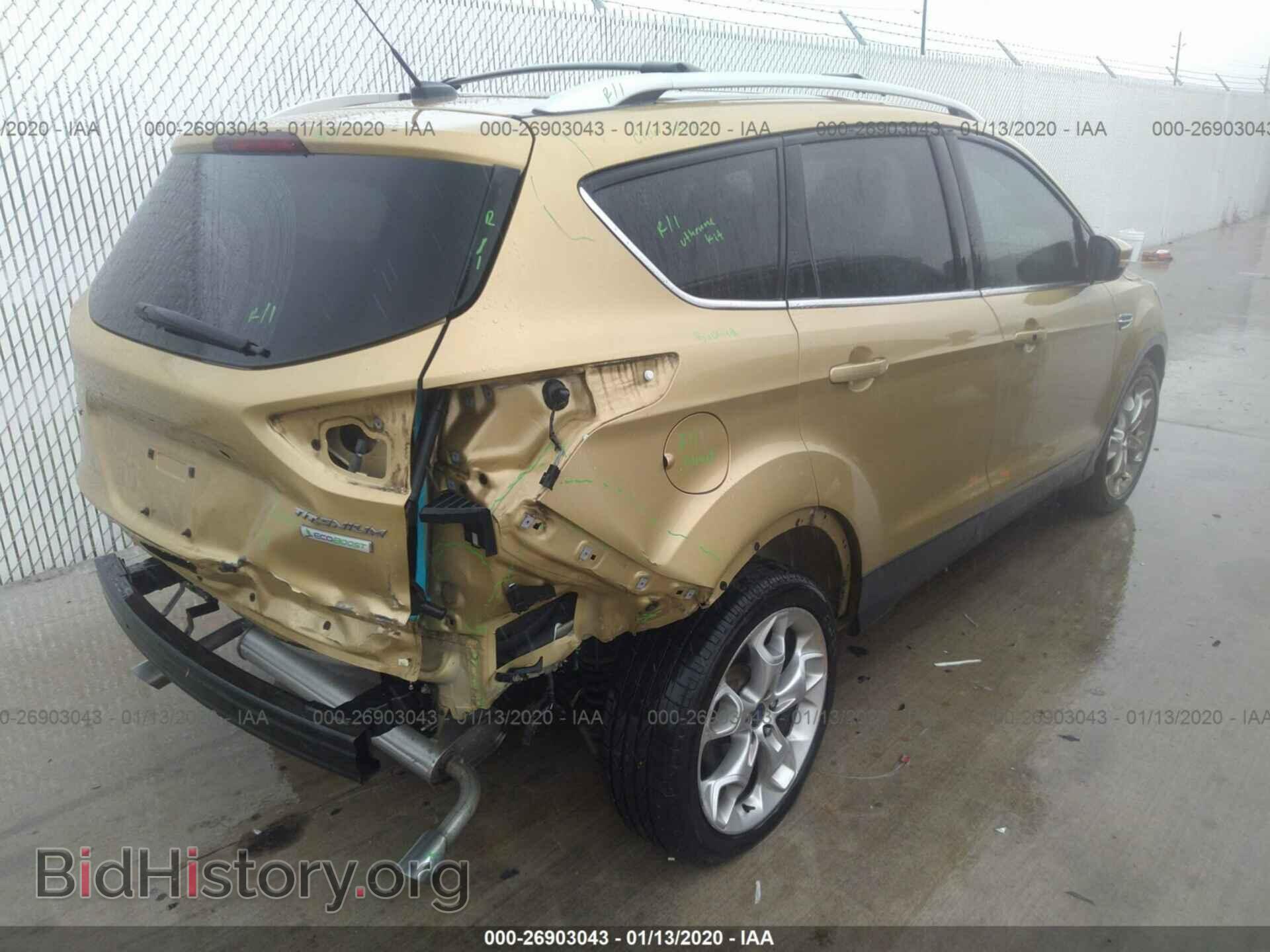 2014 FORD ESCAPE - VIN: 1FMCU0J98EUC20724 - Фото 4