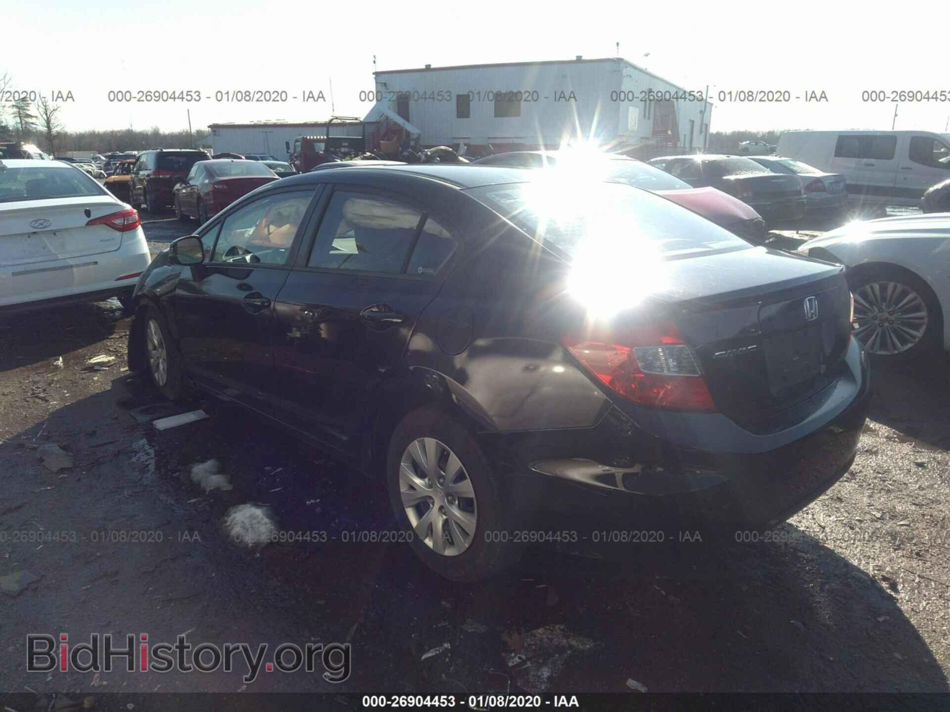 2012 HONDA CIVIC - VIN: 2HGFB2F59CH565352 - Фото 3