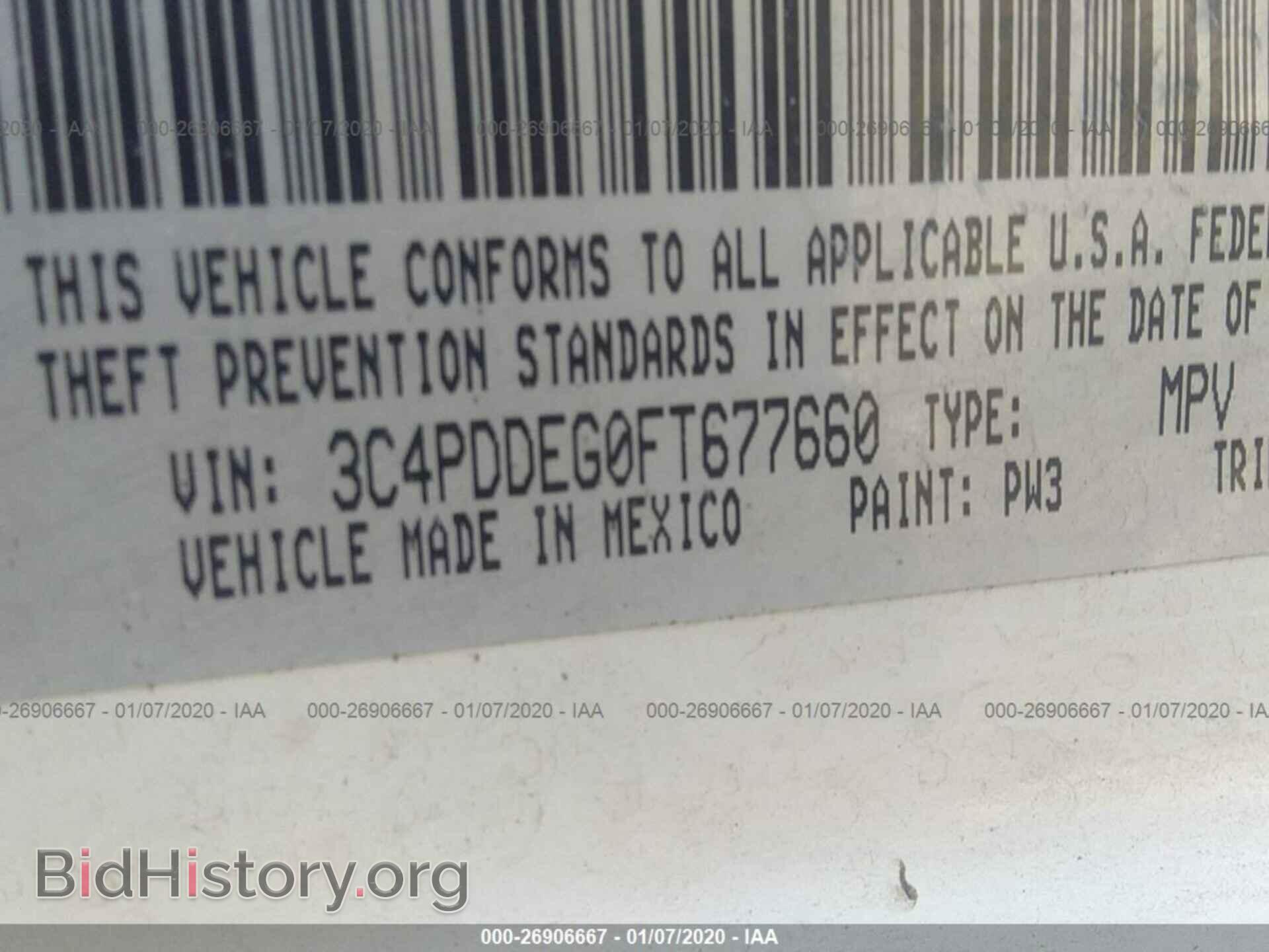 2015 DODGE JOURNEY - VIN: 3C4PDDEG0FT677660 - Фото 9