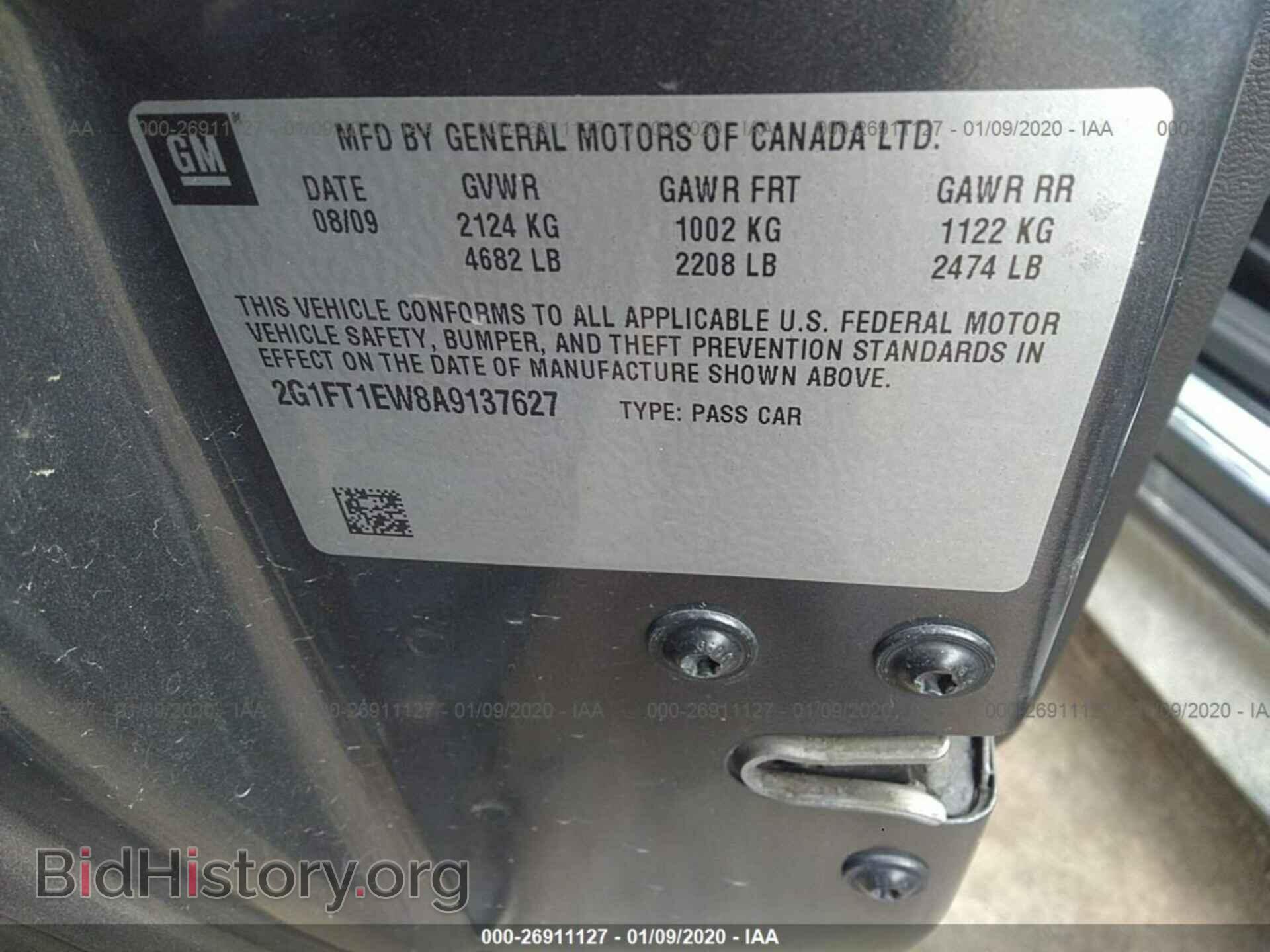 2010 CHEVROLET CAMARO - VIN: 2G1FT1EW8A9137627 - Фото 9