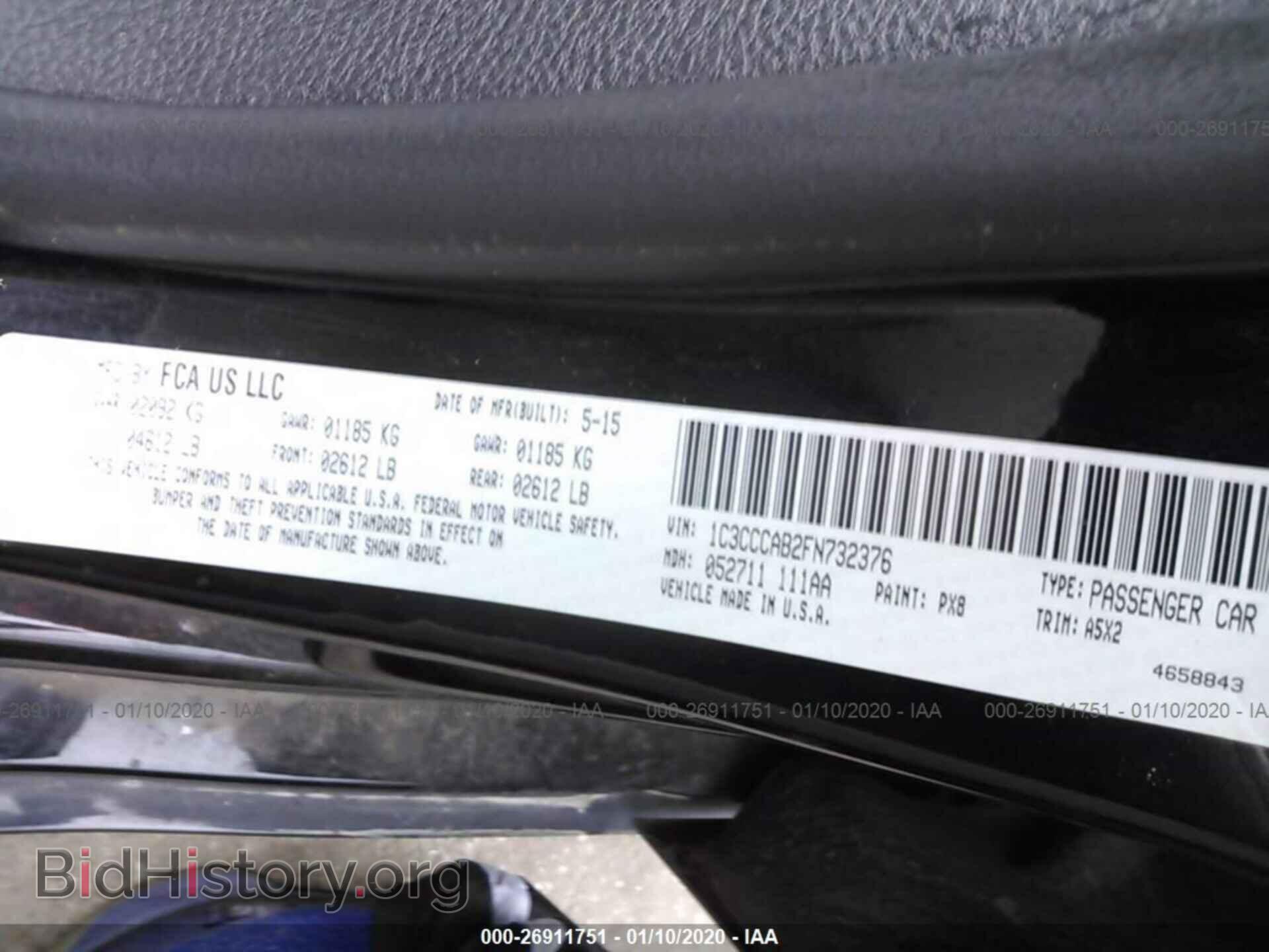 2015 CHRYSLER 200 - VIN: 1C3CCCAB2FN732376 - Photo 9