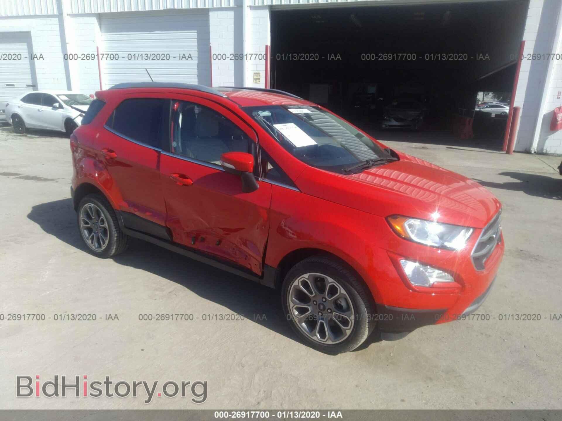 Photo MAJ6S3KL5KC251584 - FORD ECOSPORT 2019
