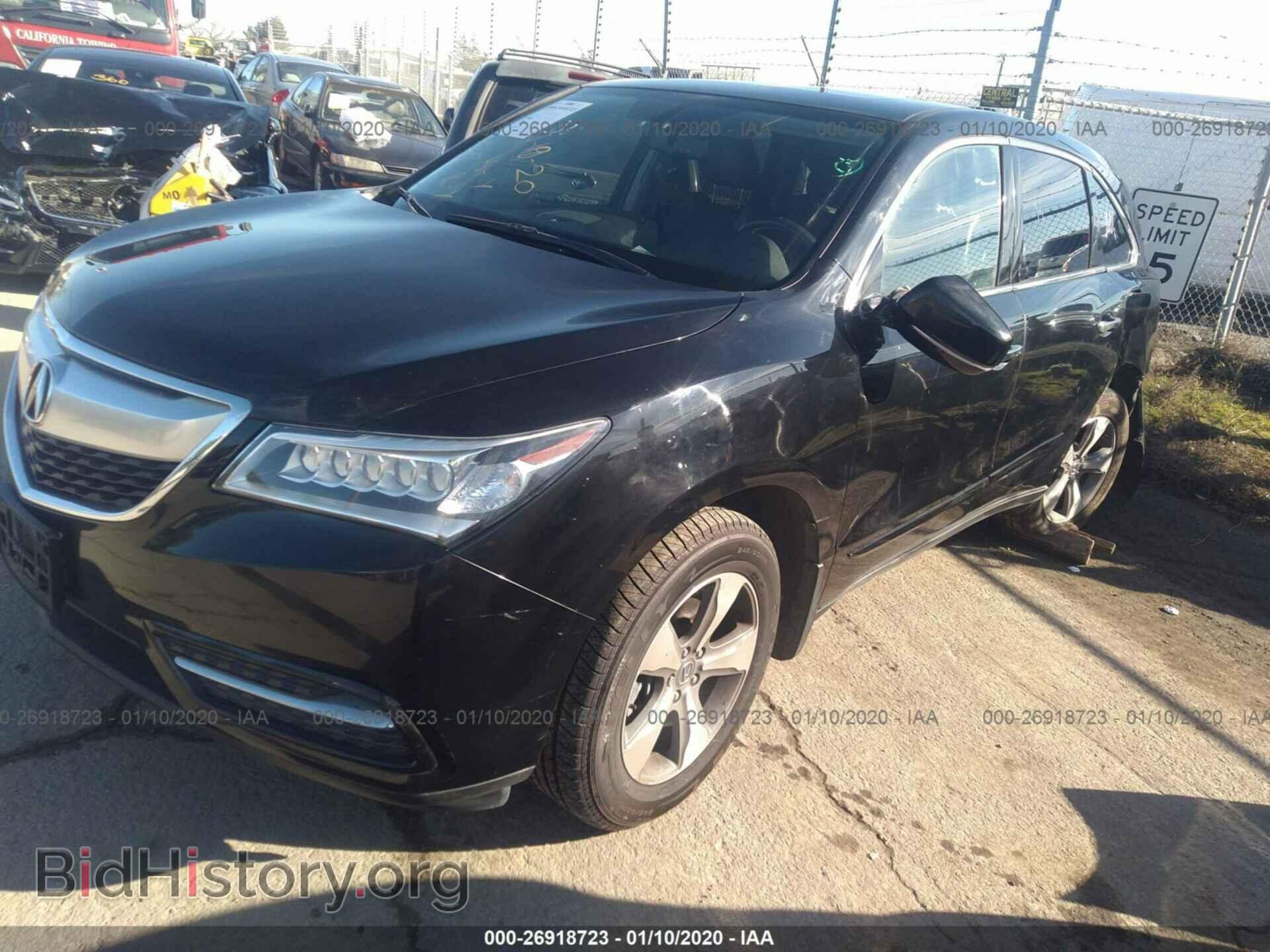 2014 ACURA MDX - VIN: 5FRYD3H27EB008862 - Фото 2