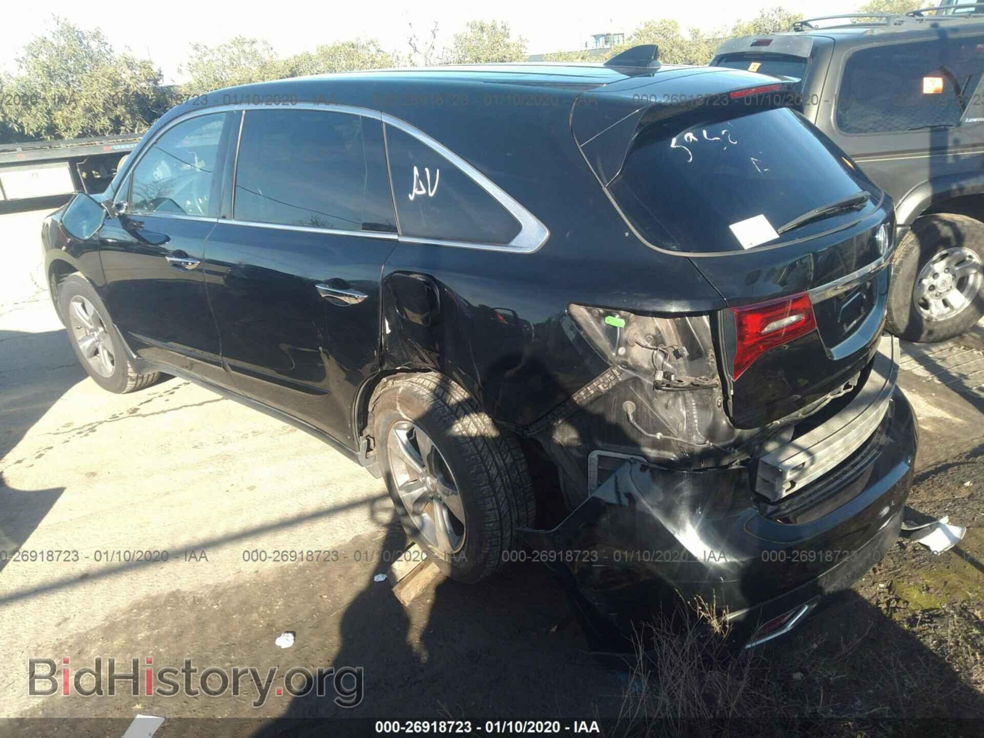 2014 ACURA MDX - VIN: 5FRYD3H27EB008862 - Фото 3