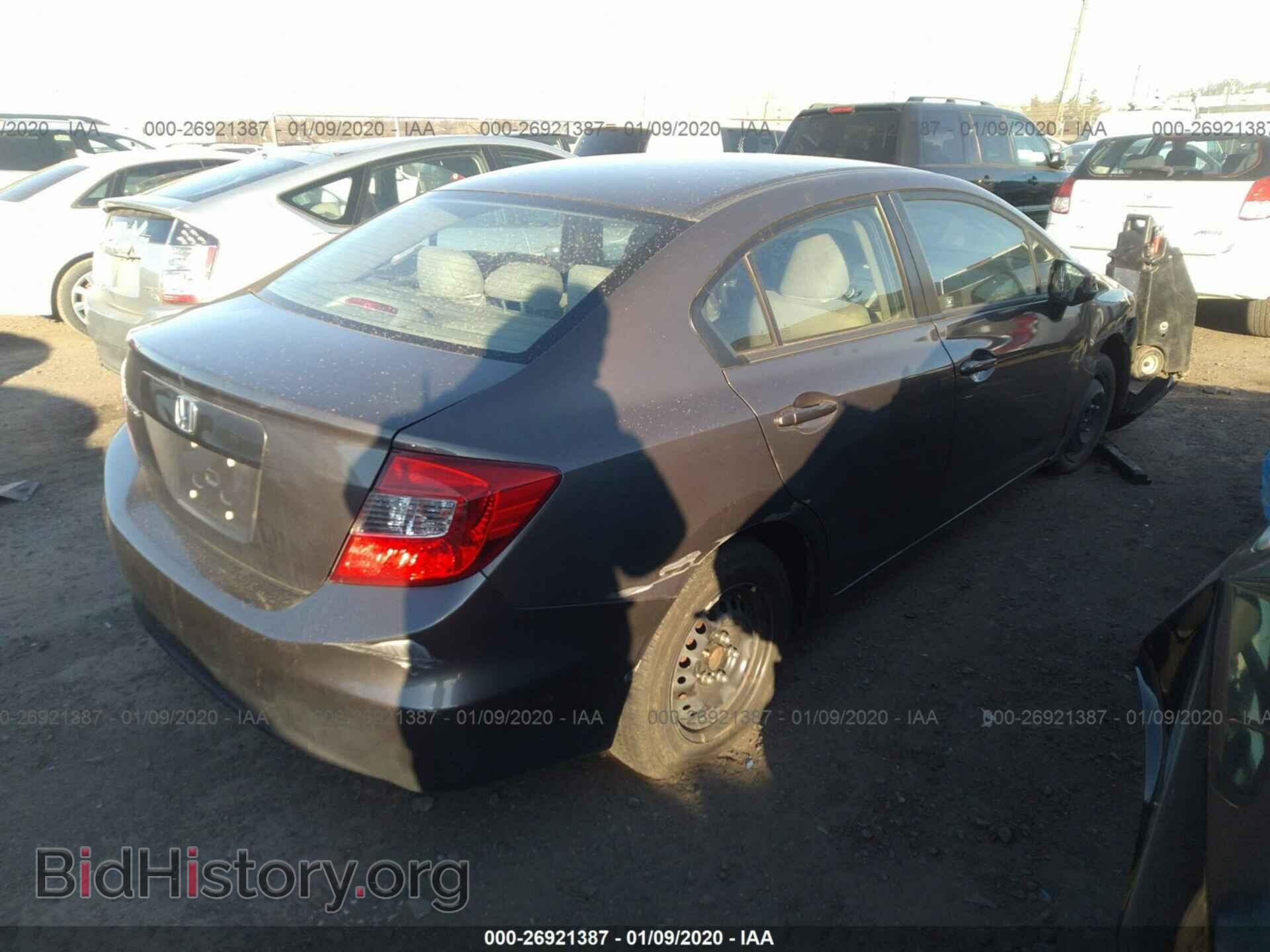2012 HONDA CIVIC - VIN: 2HGFB2F52CH508541 - Фото 4