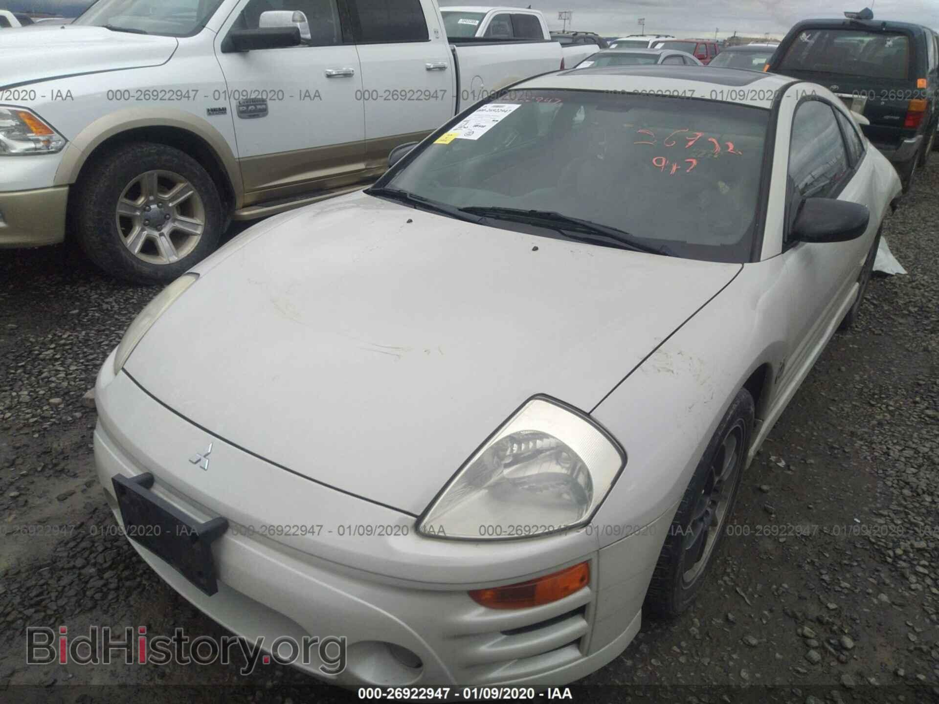2003 MITSUBISHI ECLIPSE - VIN: 4A3AC74H43E021295 - Фото 2