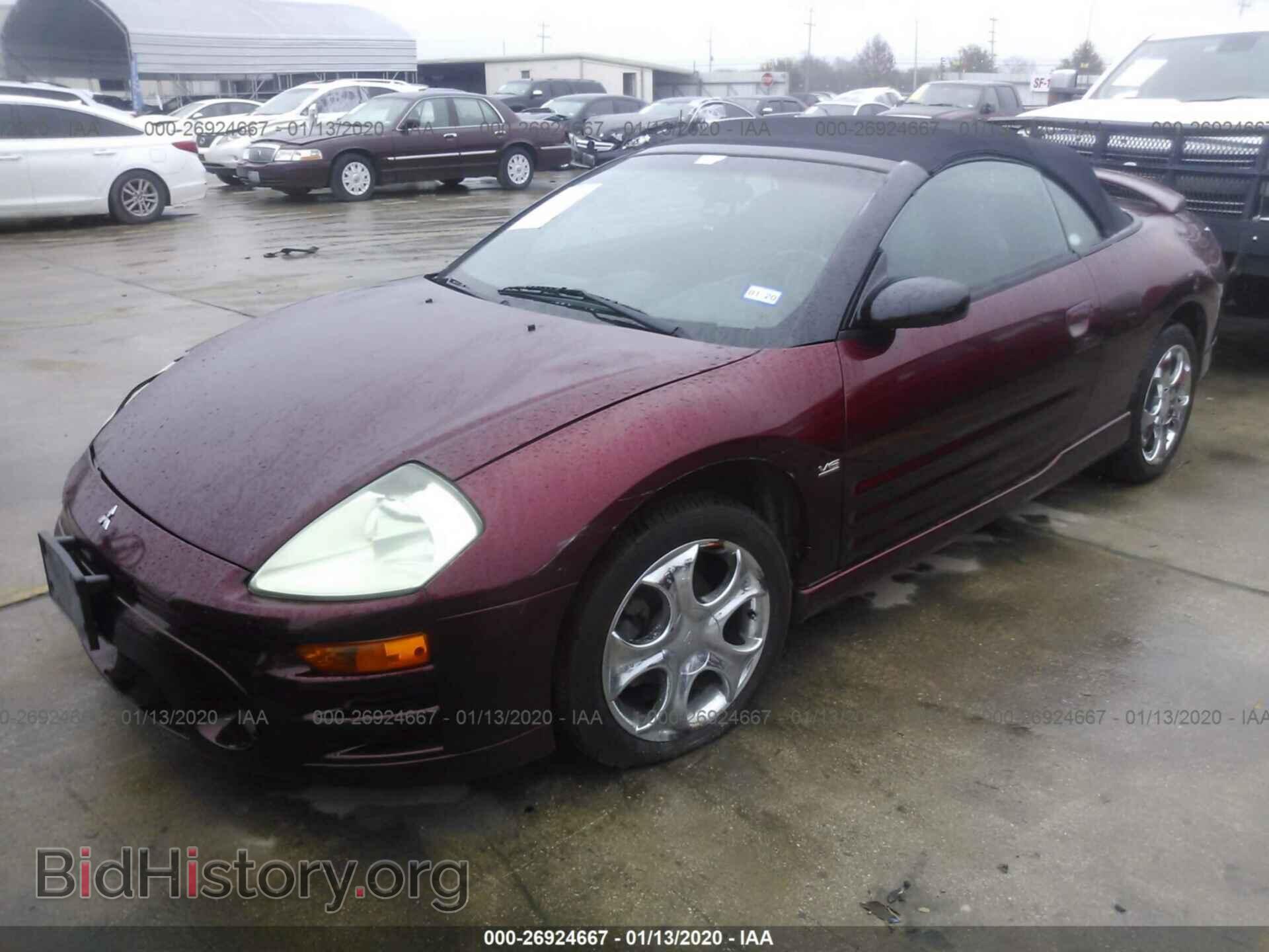 2003 MITSUBISHI ECLIPSE - VIN: 4A3AE55H23E056267 - Фото 2