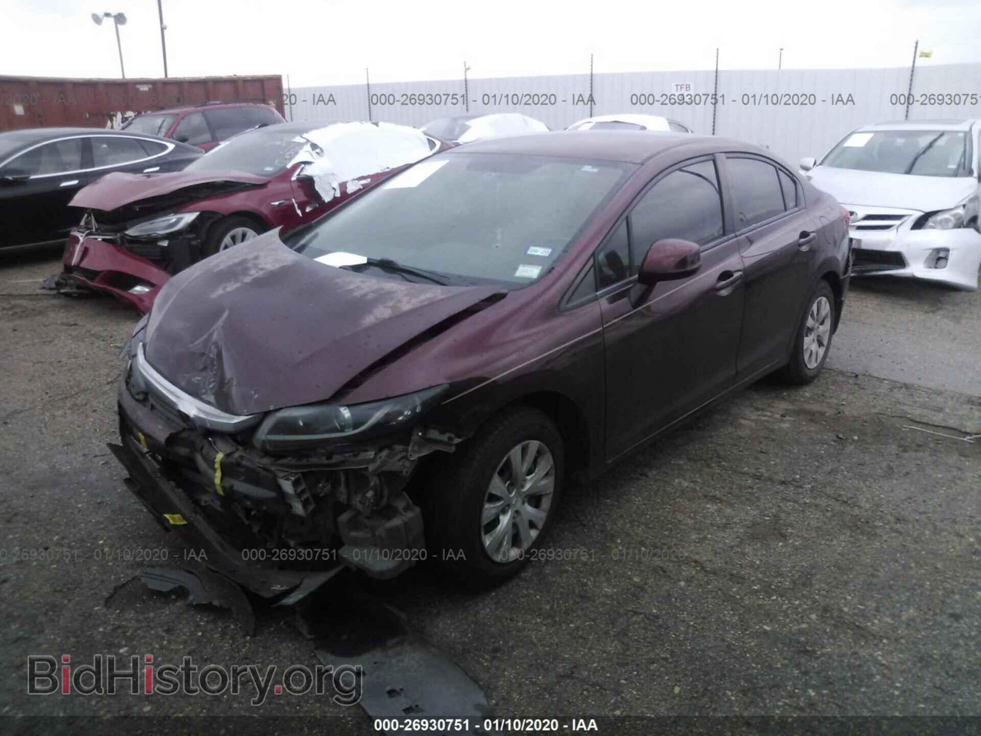 2012 HONDA CIVIC - VIN: 19XFB2F5XCE327925 - Photo 2
