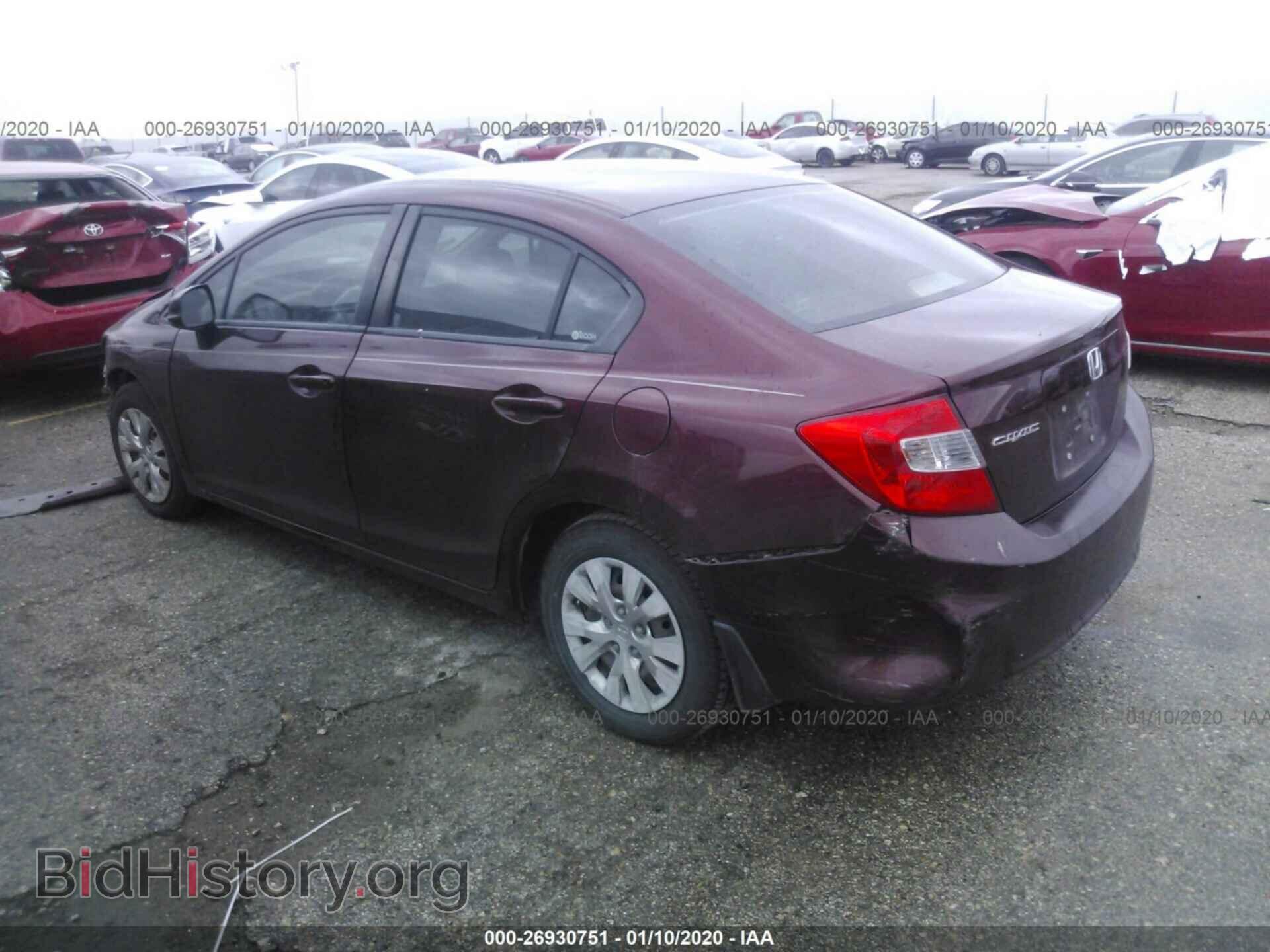 2012 HONDA CIVIC - VIN: 19XFB2F5XCE327925 - Photo 3