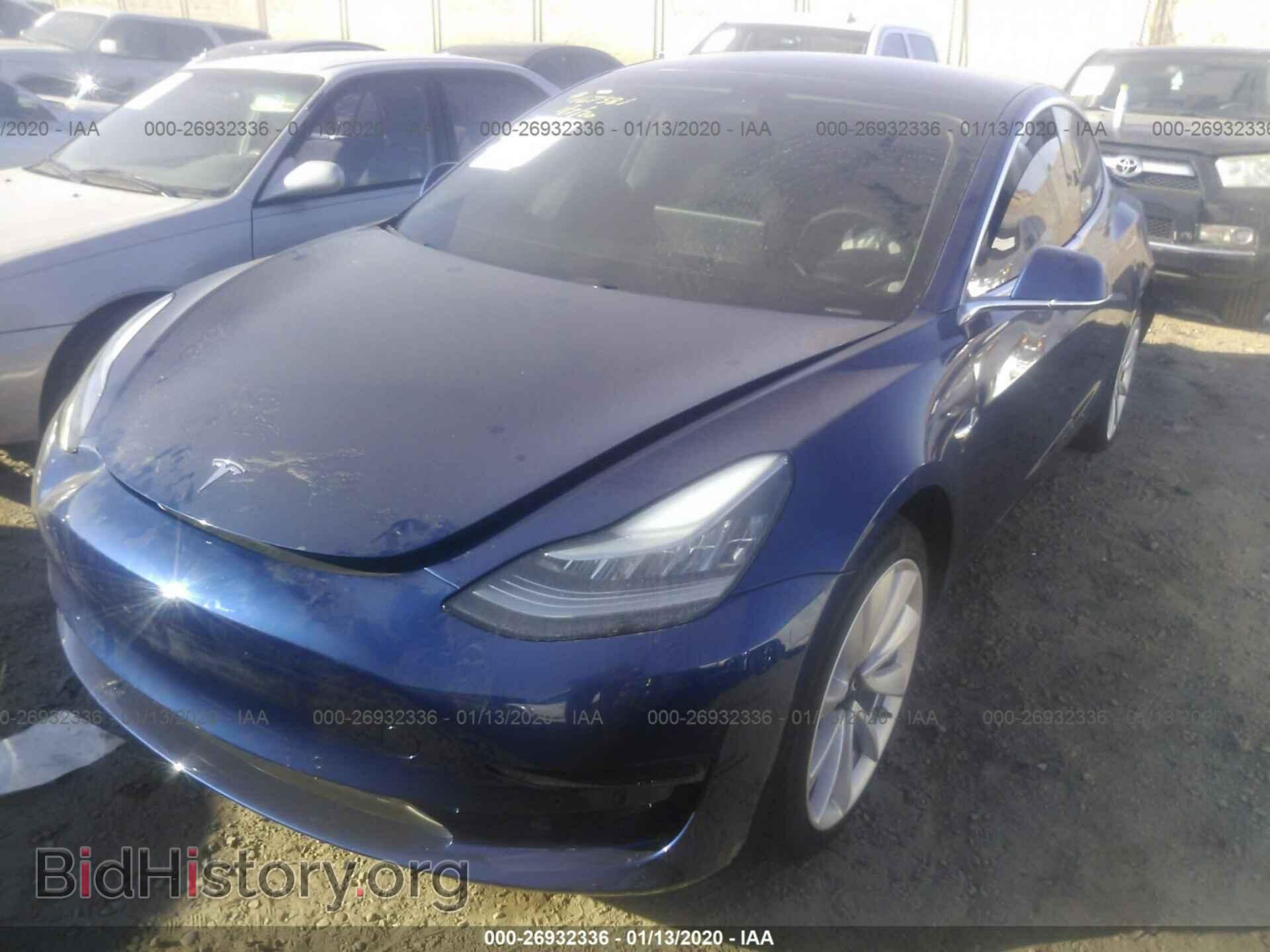 2019 TESLA MODEL 3 - VIN: 5YJ3E1EAXKF449356 - Фото 2