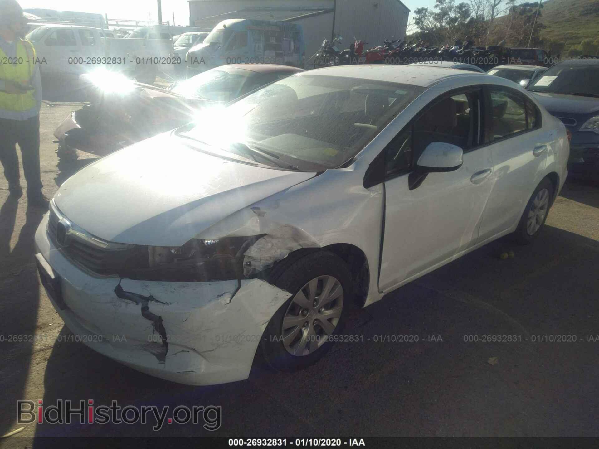 2012 HONDA CIVIC - VIN: 19XFB2F52CE327546 - Фото 2