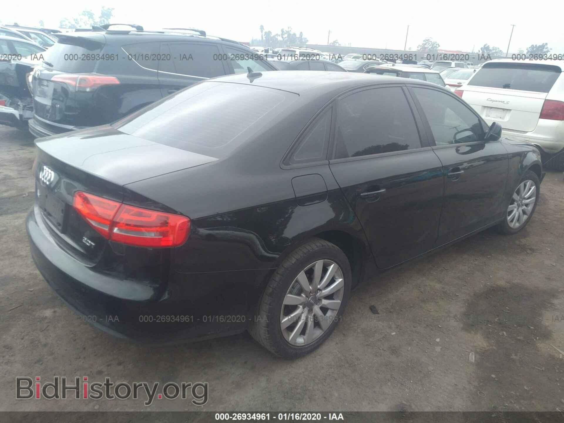 2013 AUDI A4 - VIN: WAUAFAFL0DN019583 - Photo 4