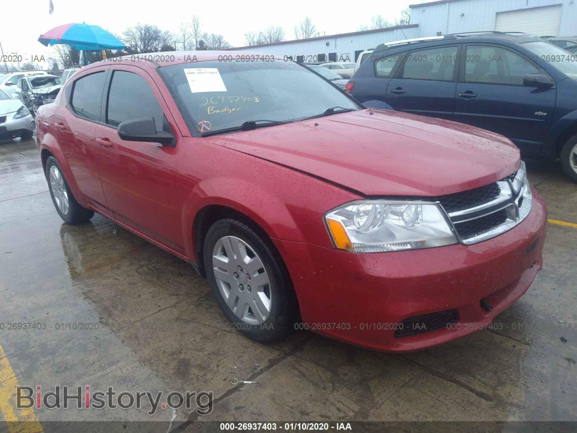 Фотография 1C3CDZAB8DN603328 - DODGE AVENGER 2013