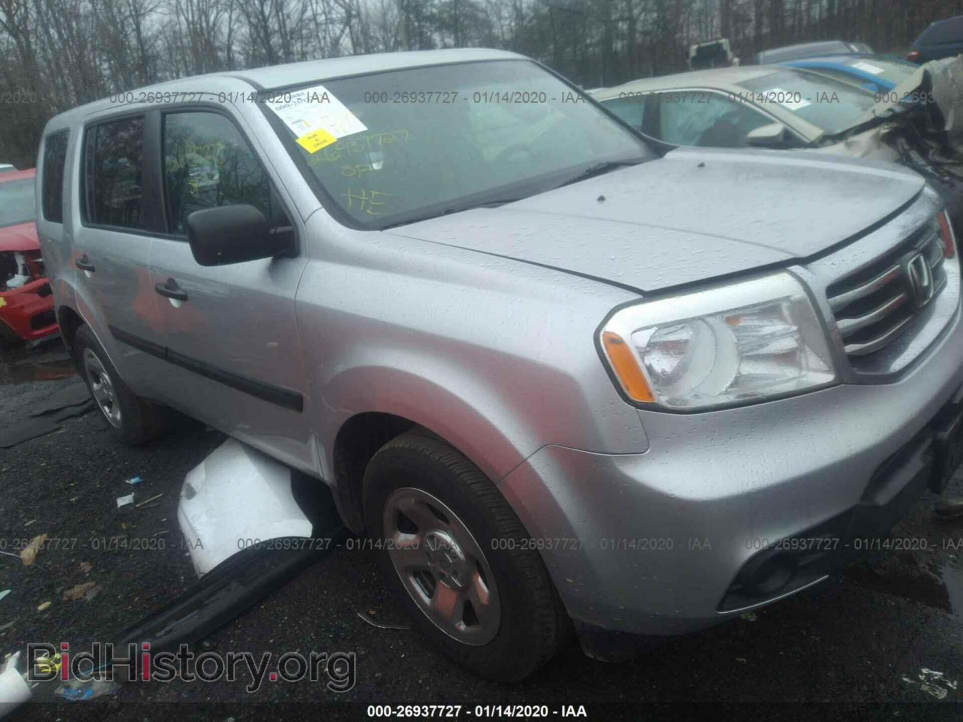 Photo 5FNYF4H22CB005818 - HONDA PILOT 2012