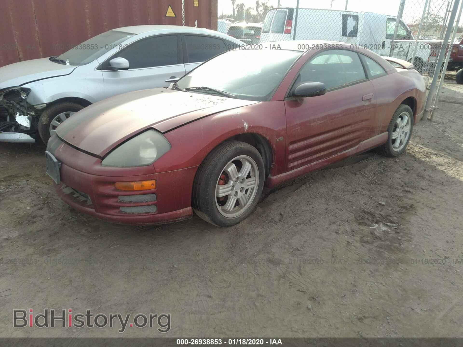 2001 MITSUBISHI ECLIPSE - VIN: 4A3AC84H61E224286 - Фото 2
