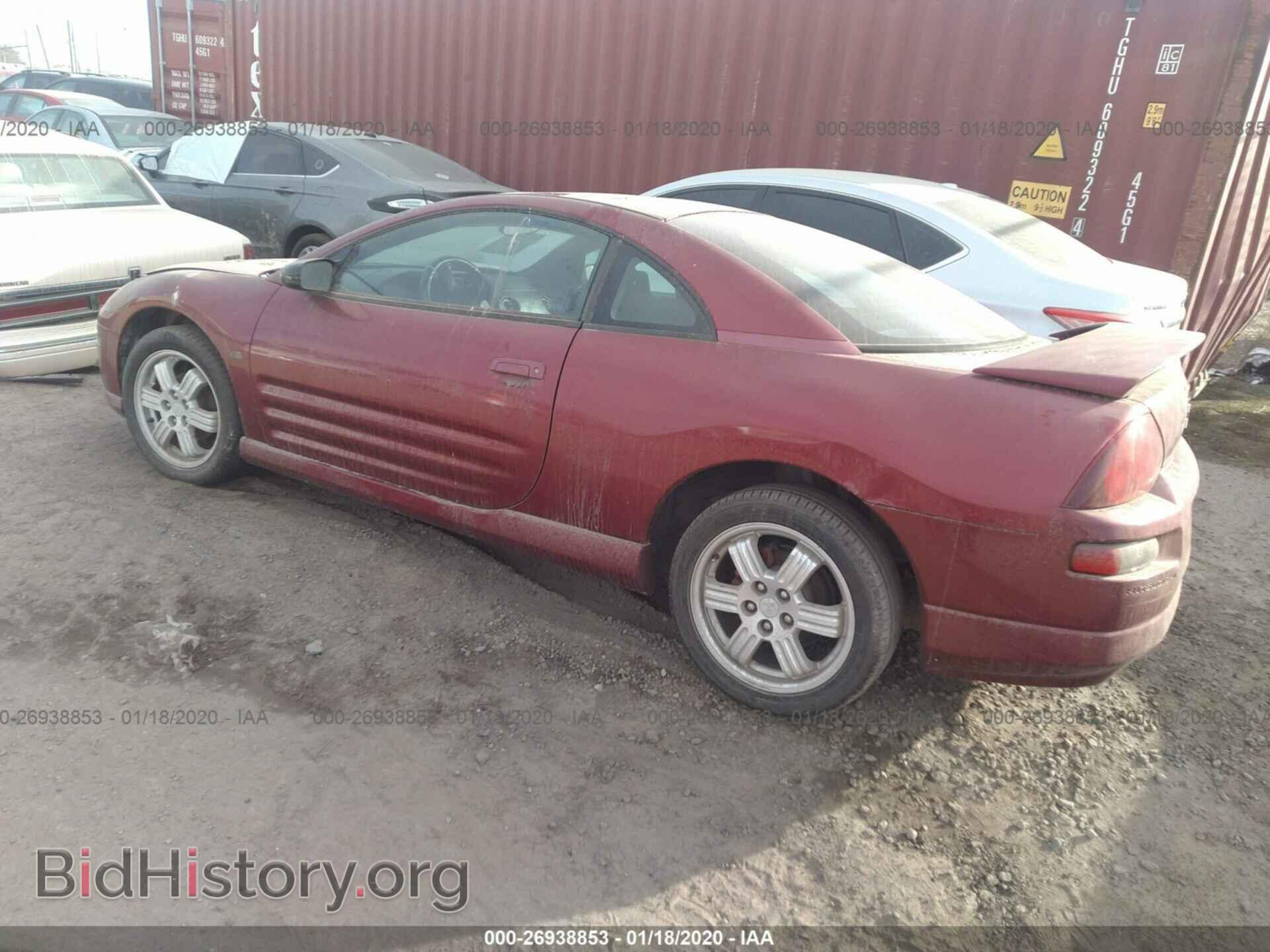2001 MITSUBISHI ECLIPSE - VIN: 4A3AC84H61E224286 - Фото 3